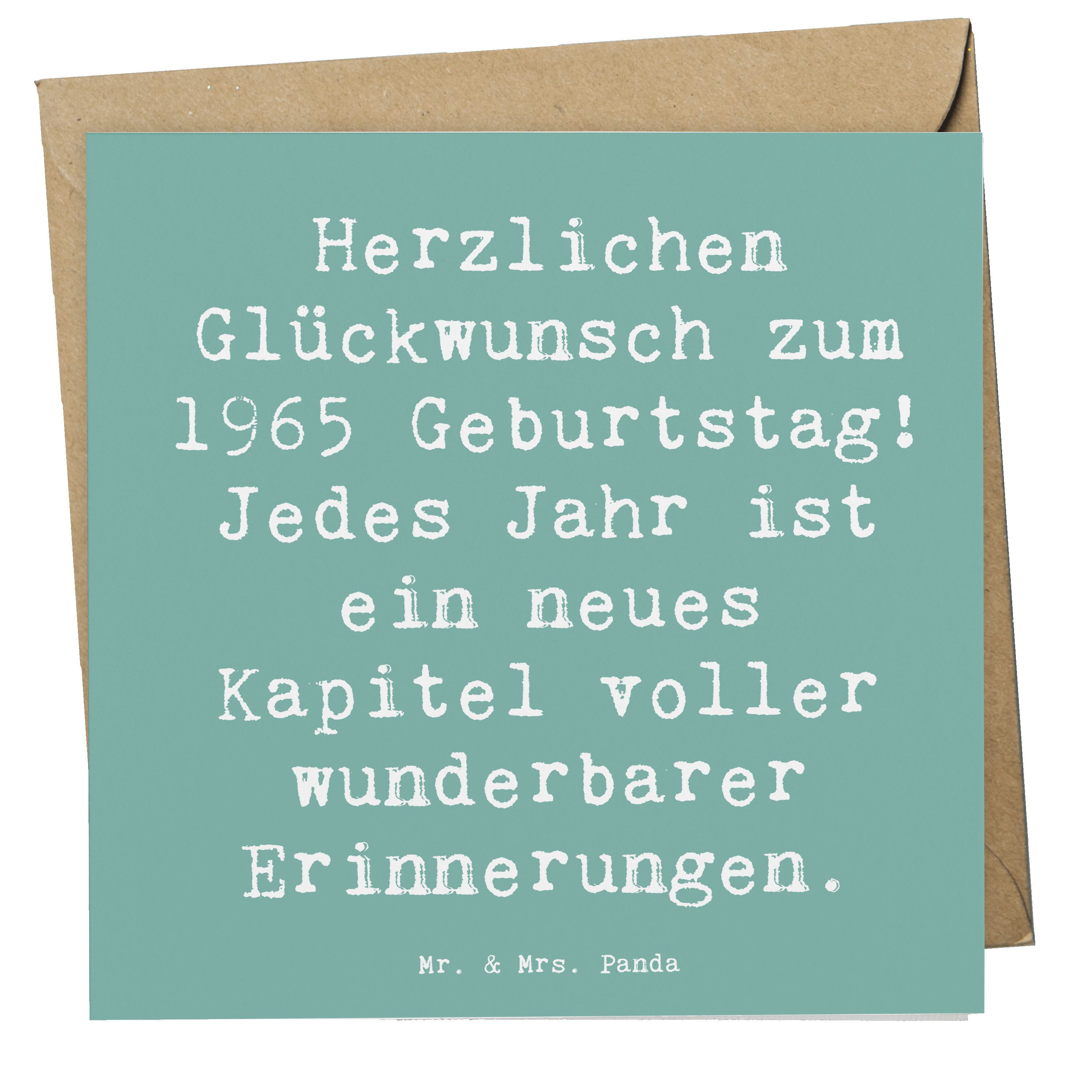 Grußkarte 1965 Geburtstag - Meeresbrise - Geschenk, Lebensfeiern, Jahrgang 1965
