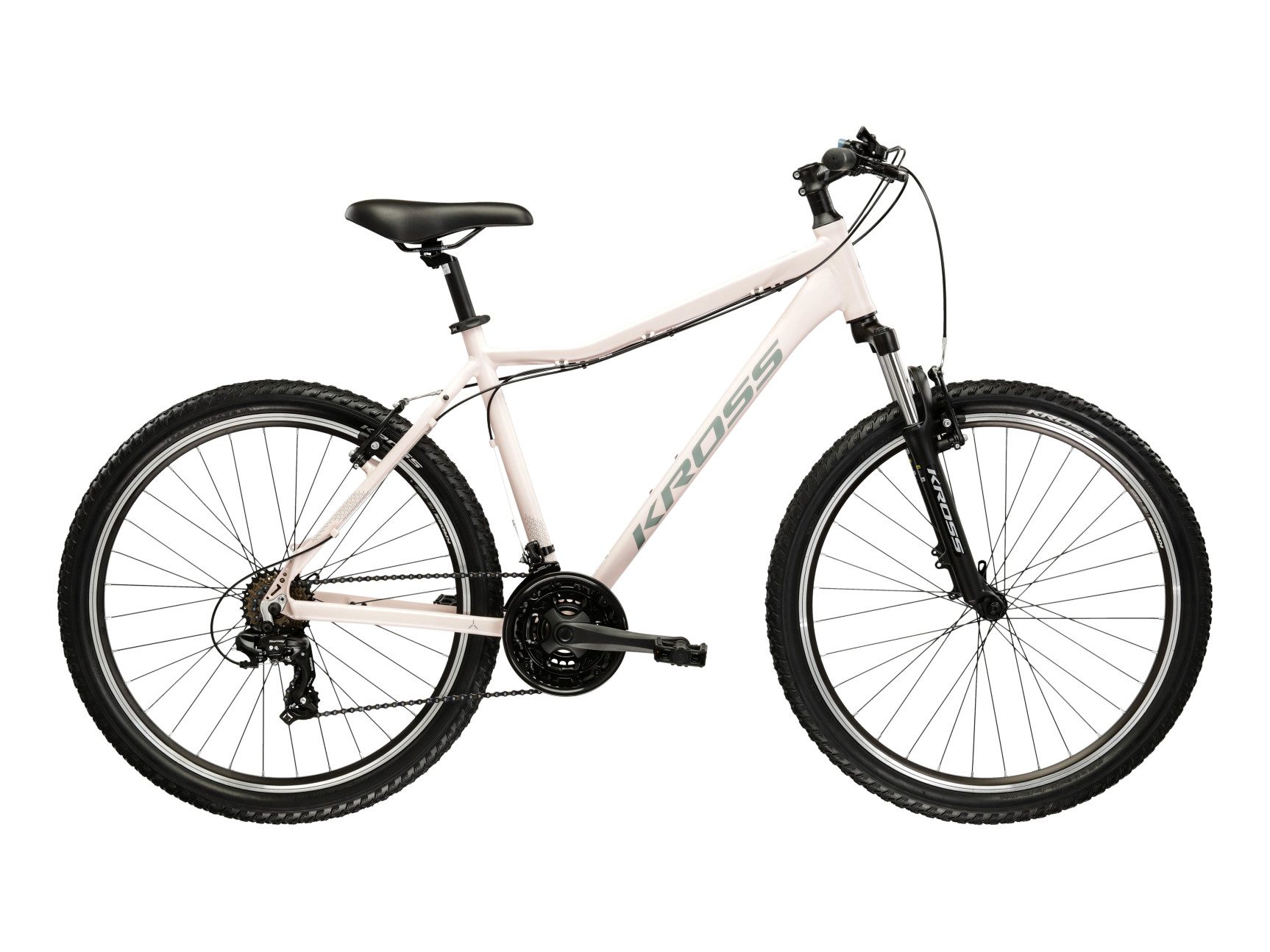 Kross Mountainbike KROSS Mountainbike Hardtail 26" LEA 1.0 rosa 21 Gänge, 21 Gang Shimano TOURNEY TY300 Schaltwerk, Kettenschaltung