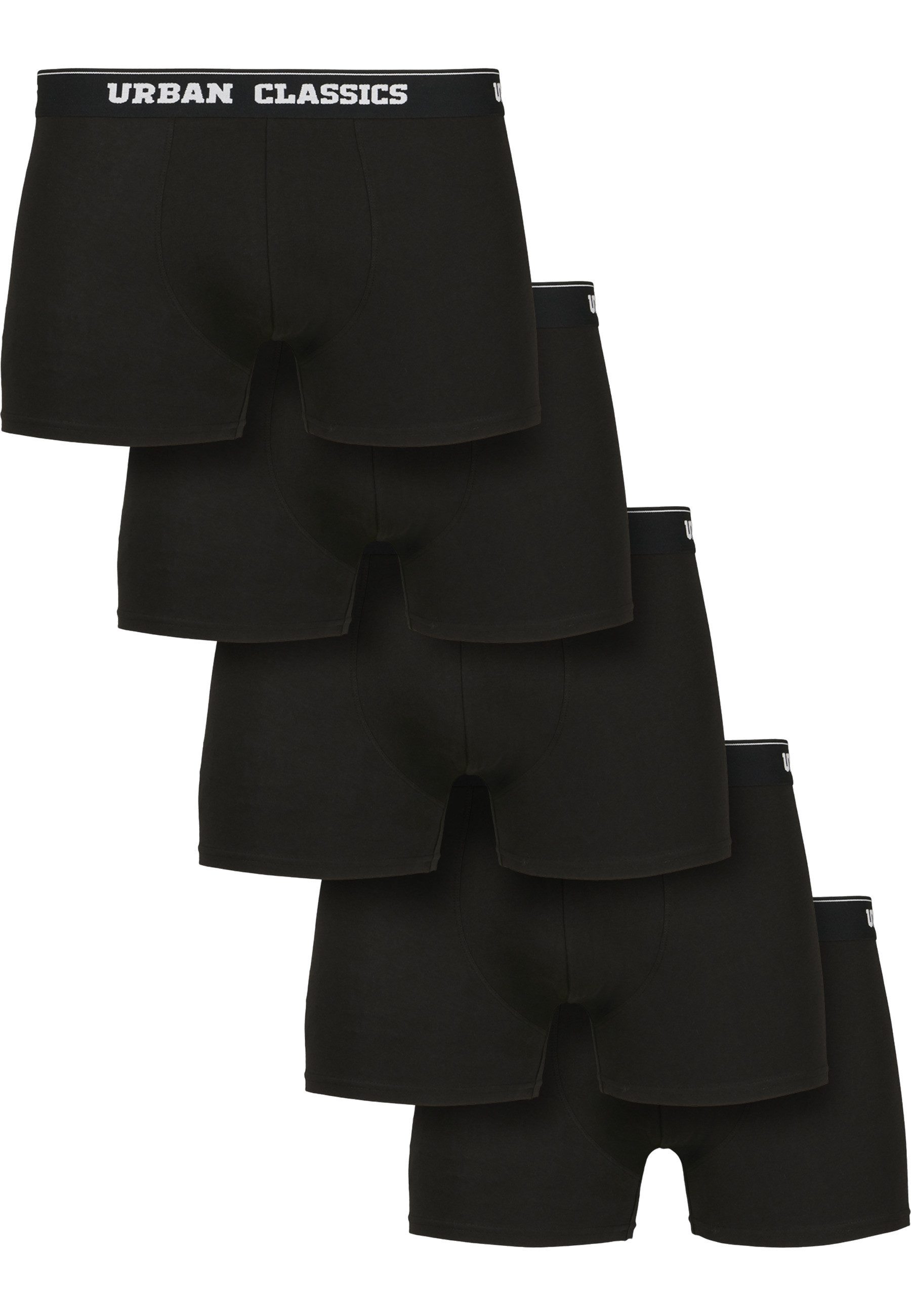URBAN CLASSICS Boxershorts Urban Classics Herren Organic Boxer Shorts 5-Pack (1-St)