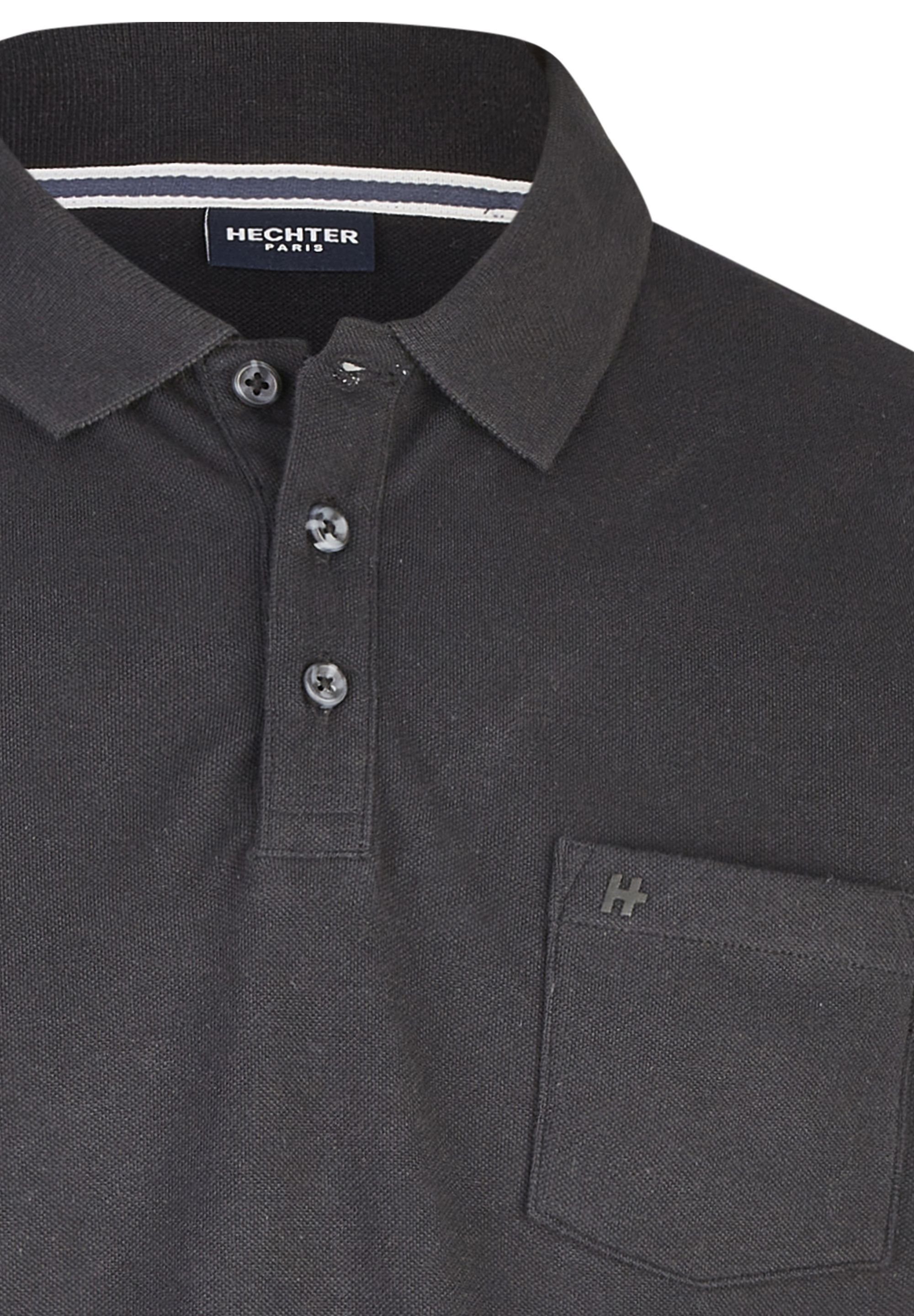 black mit Poloshirt polokrage HECHTER PARIS