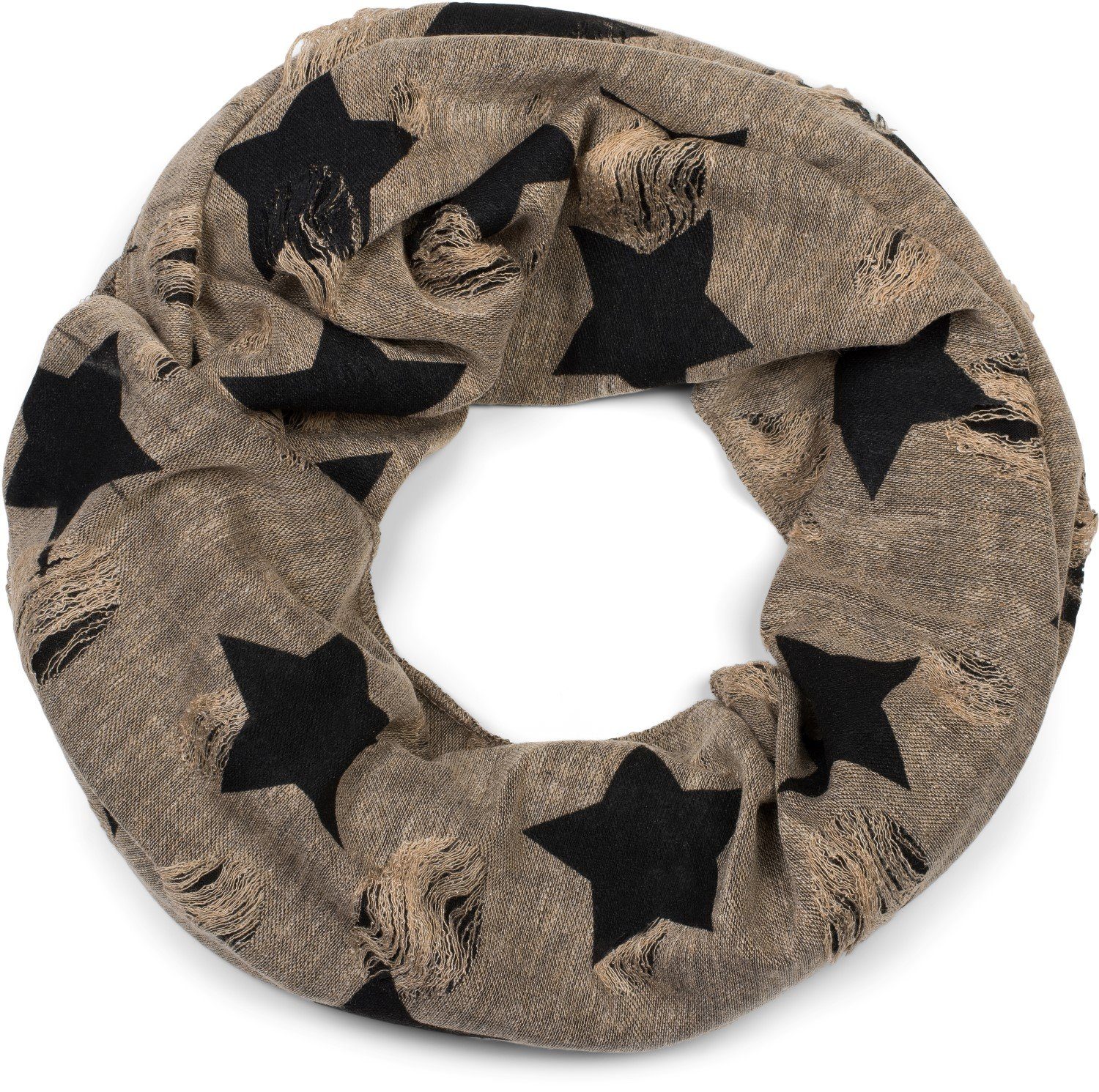 Loop Loop Schal mit Sterne und Punkte Muster