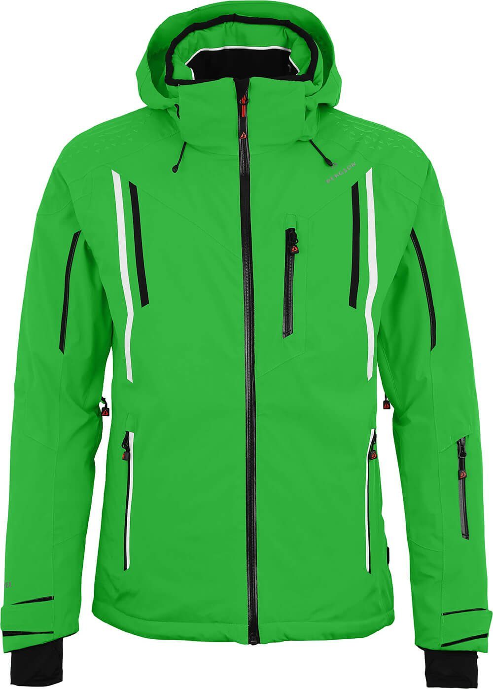 Bergson Skijacke »RILEY« Herren Skijacke, wattiert, 20000 mm Wassersäule,  Kurzgrößen, grün online kaufen | OTTO