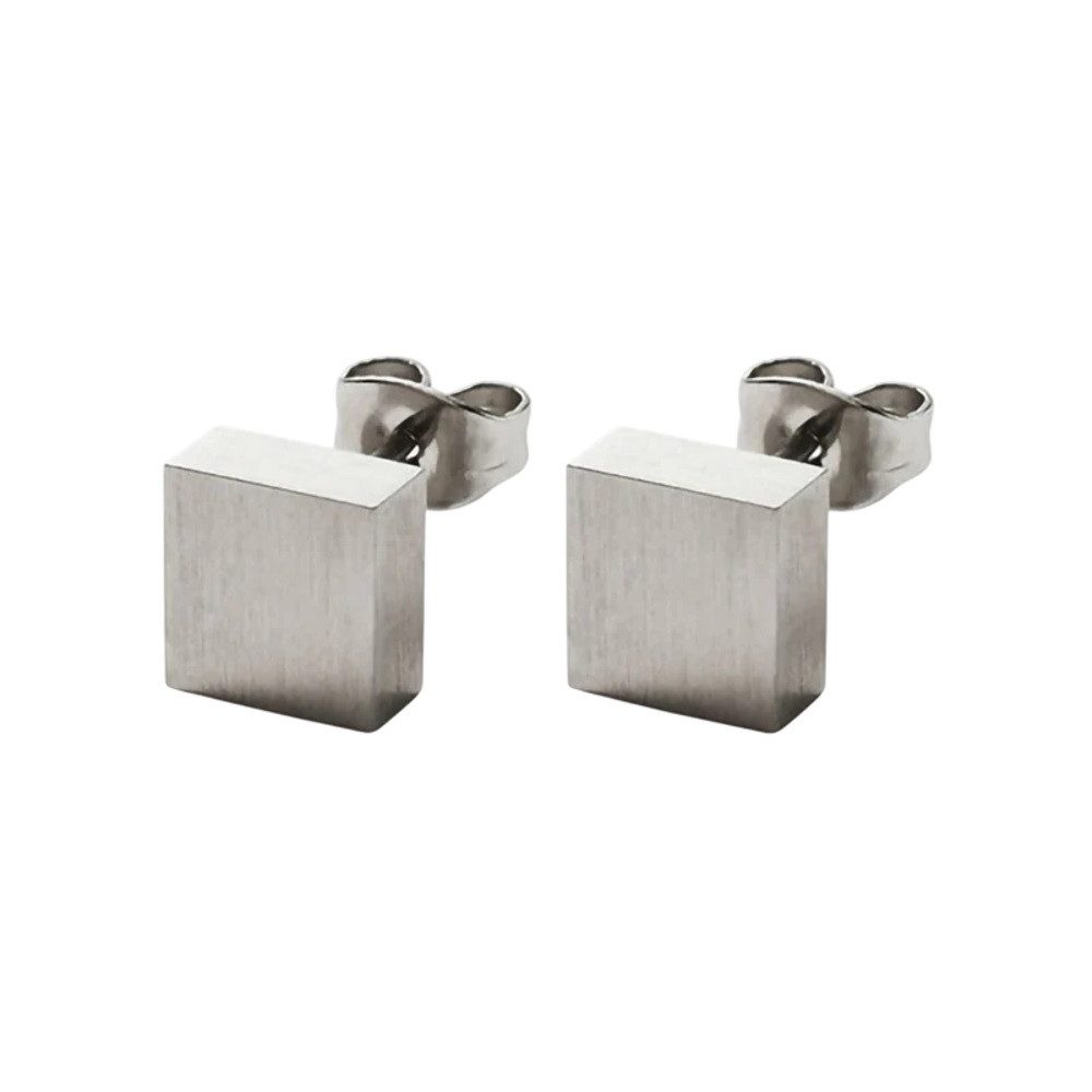 MONOMANIA Paar Ohrstecker Monomania Ohrstecker Ohrringe Unisex Pure Quadrat Edelstahl 31010
