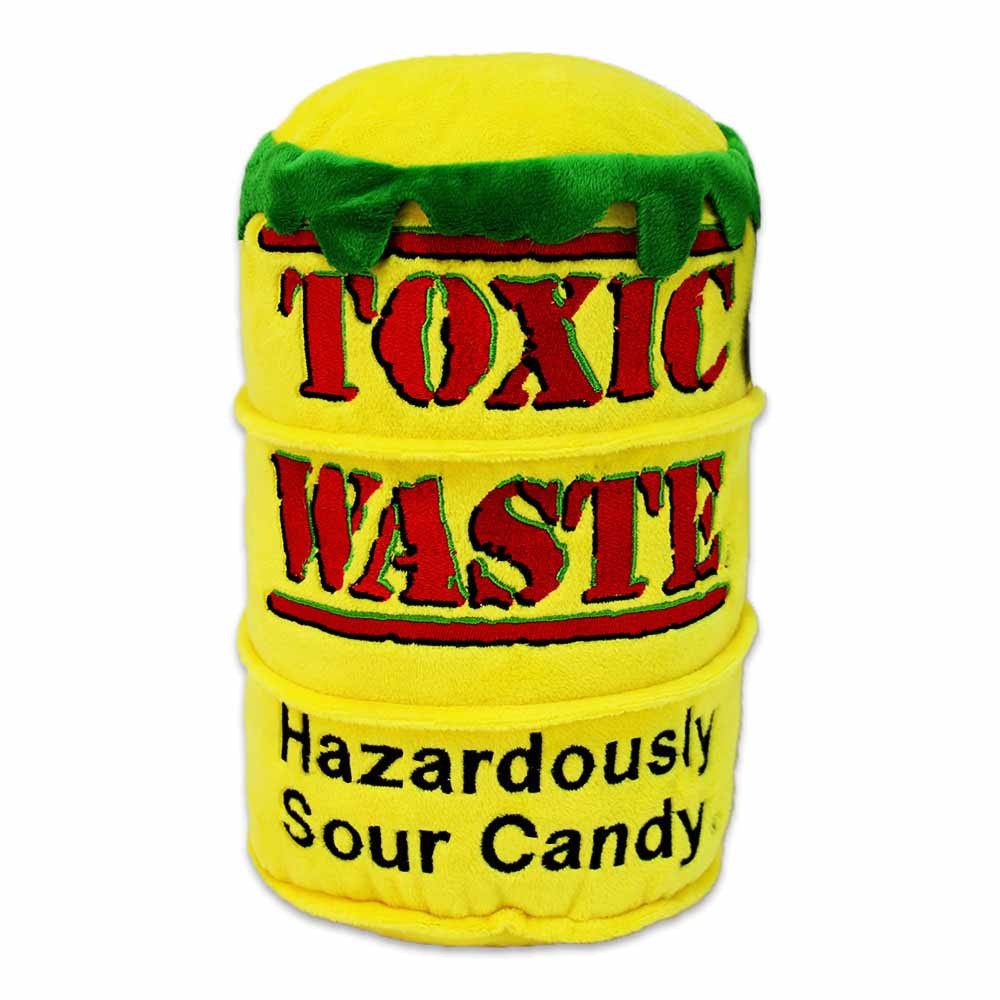 BEMIRO Tierkuscheltier Plüsch Fass "Toxic Waste" mit Sour Candy Motiv - ca. 23 cm