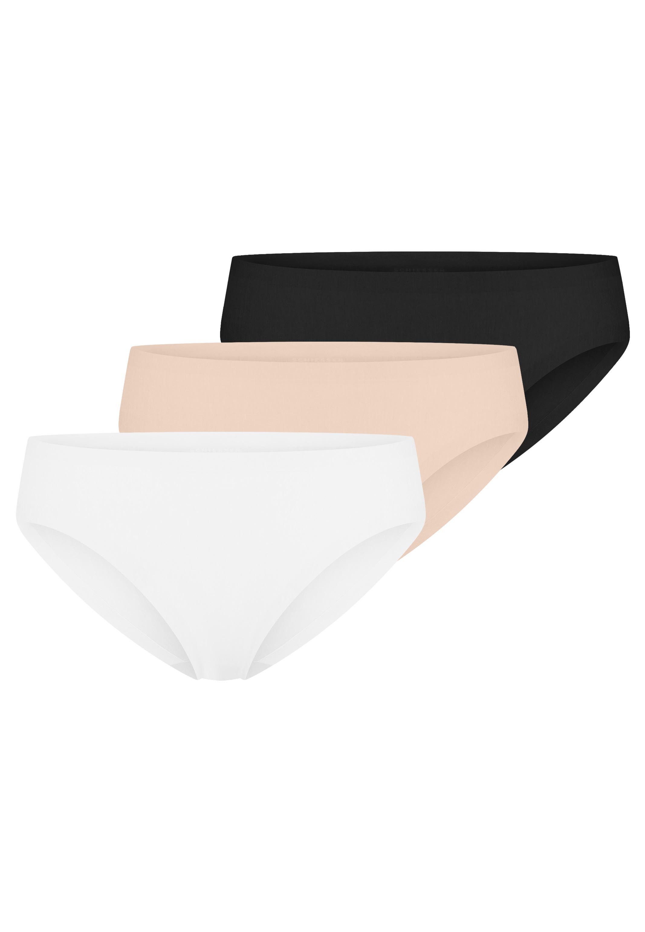 Schiesser Panty 3er Pack Invisible Light (Spar-Set, 3-St) Panty - Nahtlos - Super softes, leichtes Material