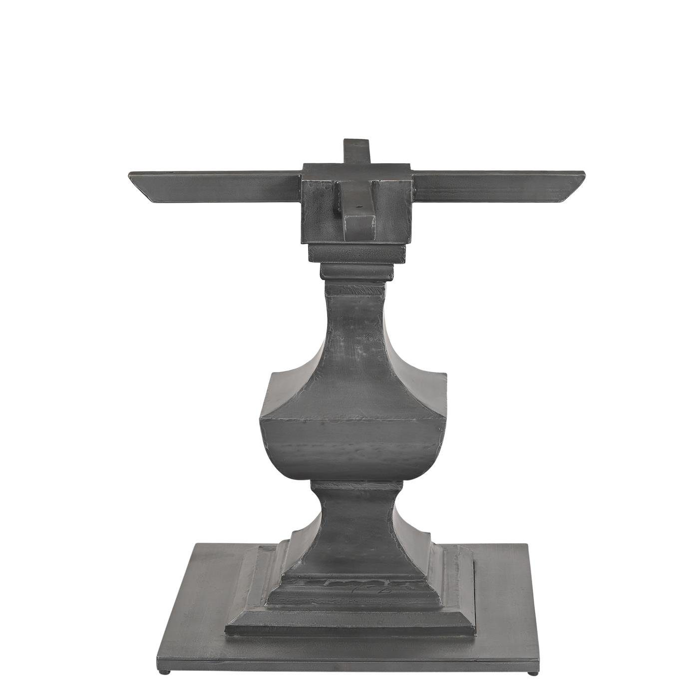 baario Esstisch Tischgestell LIVNO Metall schwarz, Eisen geschmiedet Tischbein Antik Tischfuß grau