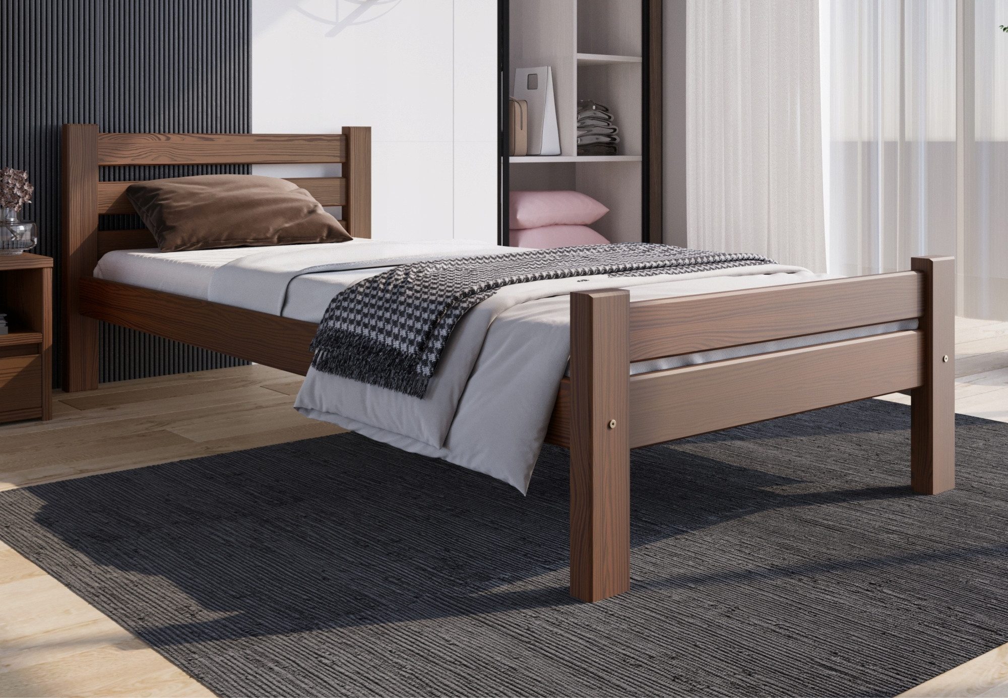 Home Collective Bettgestell Massivholzbett, Einzelbett mit günstig online kaufen