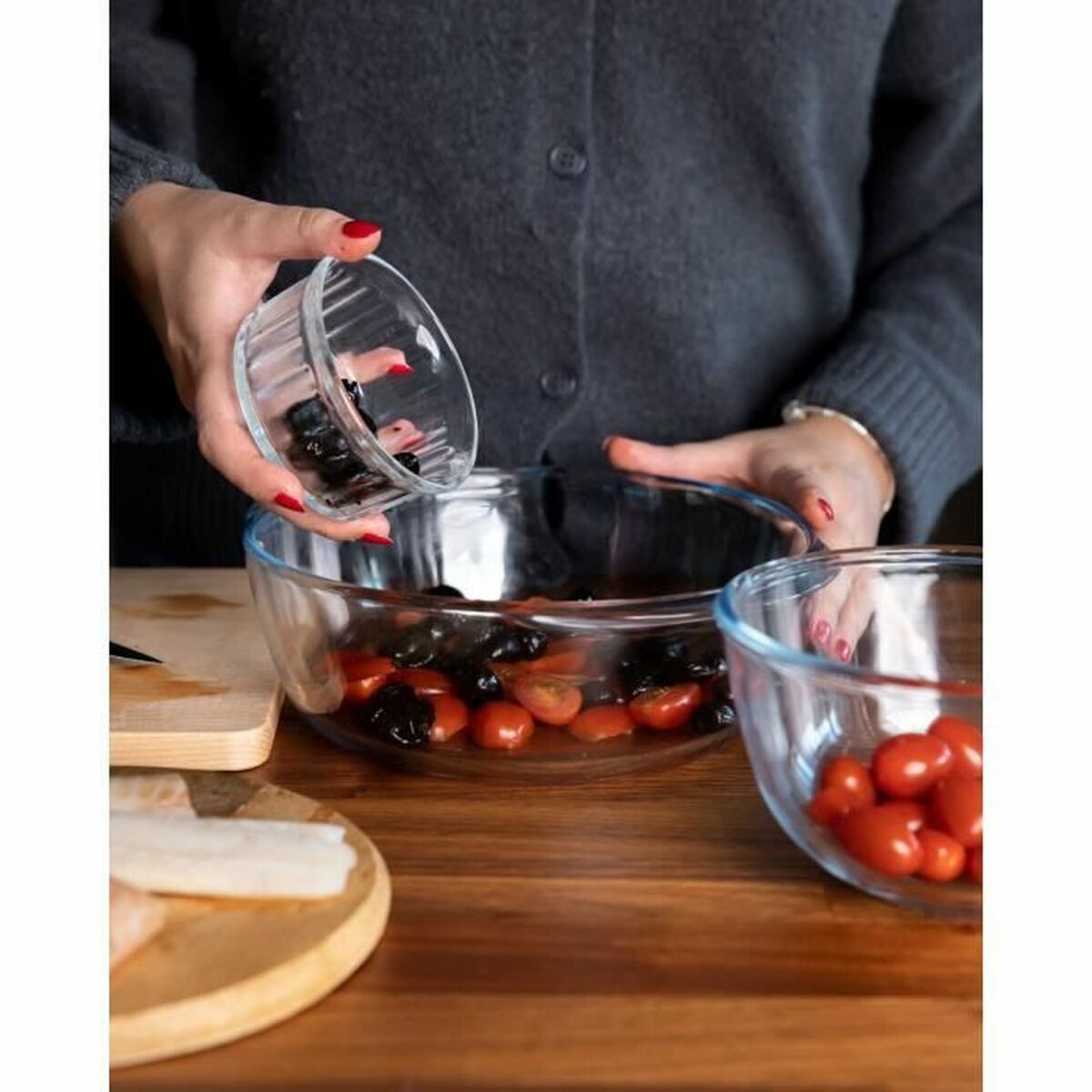 PYREX Auflaufform Topf mit Deckel Pyrex Essentials Durchsichtig 32 L, Glas