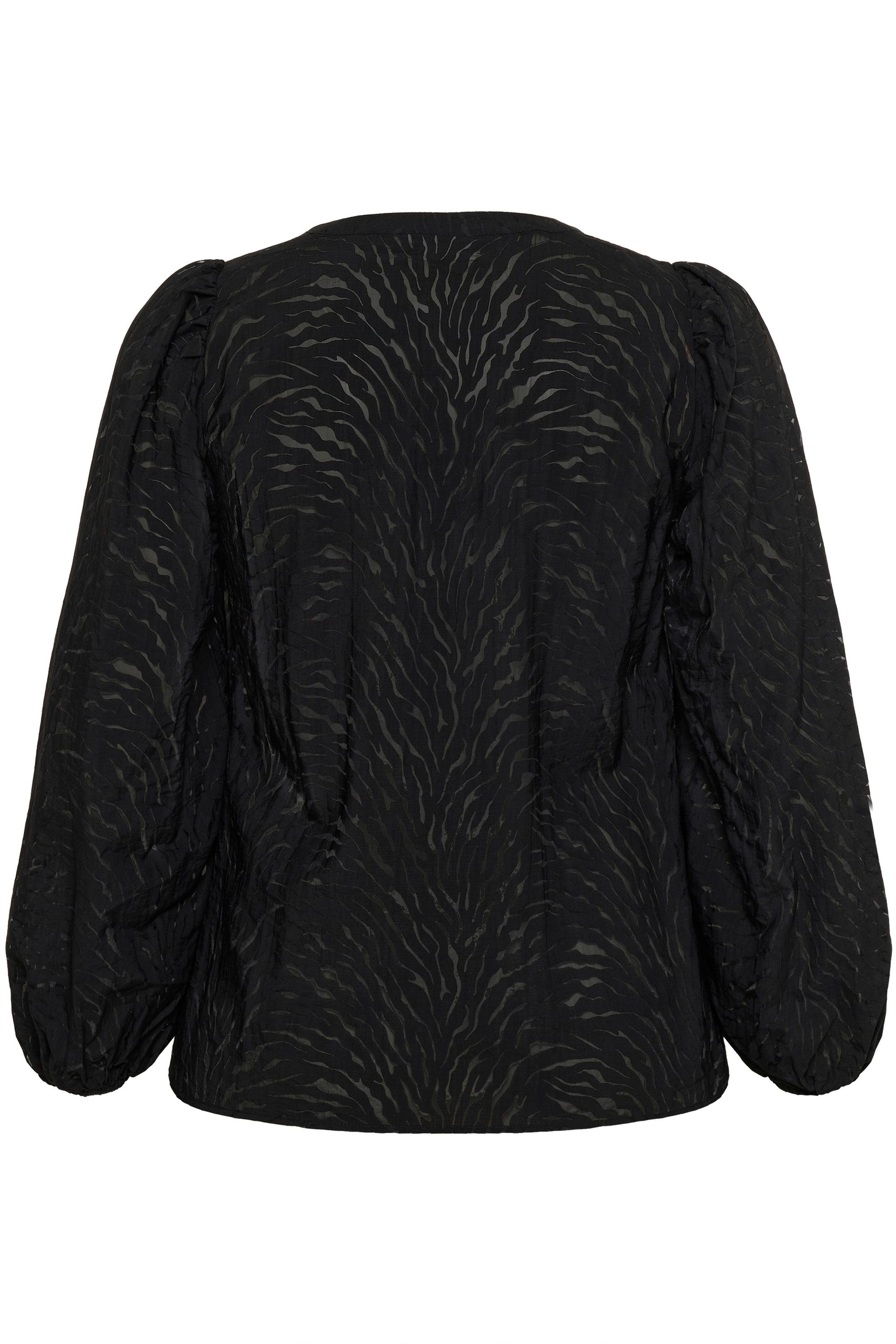 KAFFE Curve Langarmbluse Langarm-Bluse KCvianna Große Größen