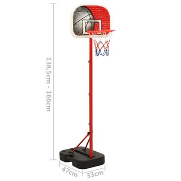 vidaXL Basketballständer Tragbares Basketball-Spielset Verstellbar 138,5-166 cm