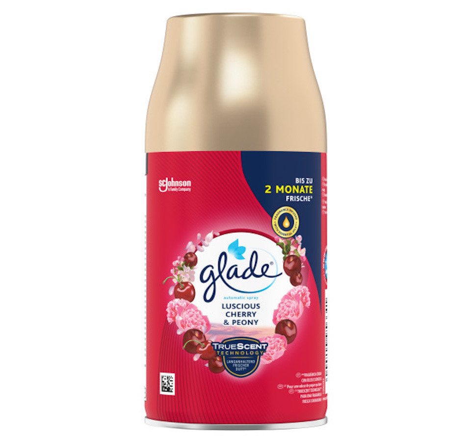Glade Raumduft-Nachfüllflasche Automatic Spray Nachfüller Luscious Cherry & Peony, 269 ml