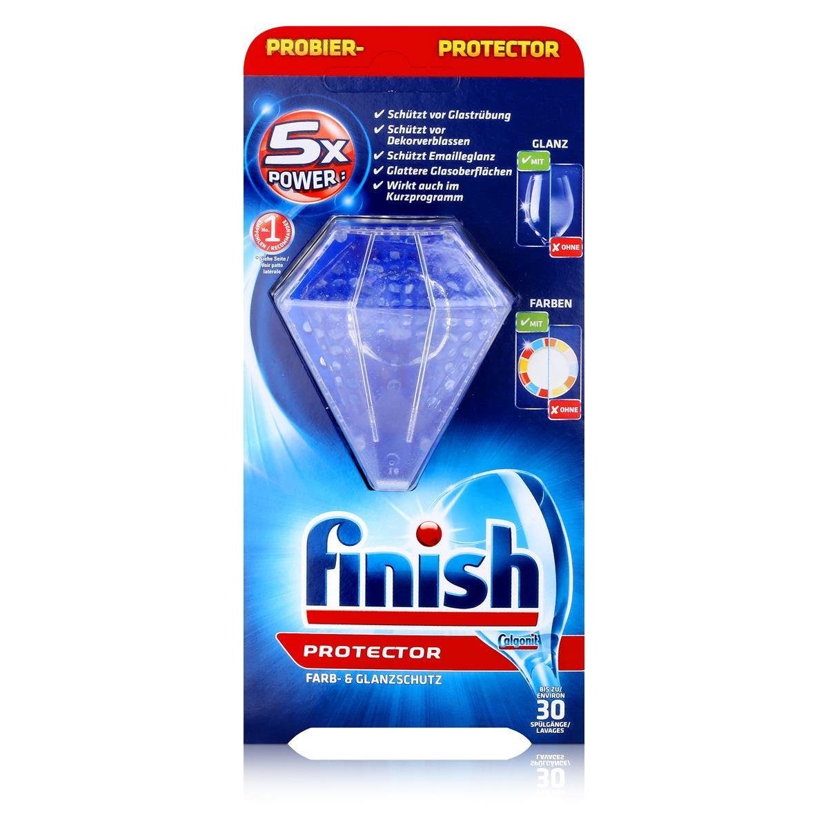 FINISH Calgonit Finish Protector 30g - Farb & Glanzschutz - ca. 30 Spülgänge Spülmaschinenreiniger