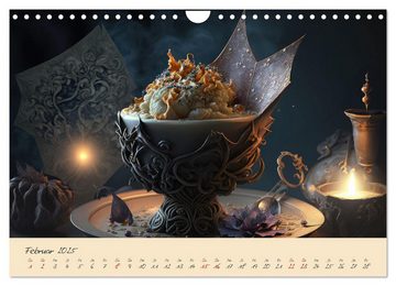 CALVENDO Wandkalender Gothic Food (Wandkalender 2025 DIN A4 quer), CALVENDO Monatskalender