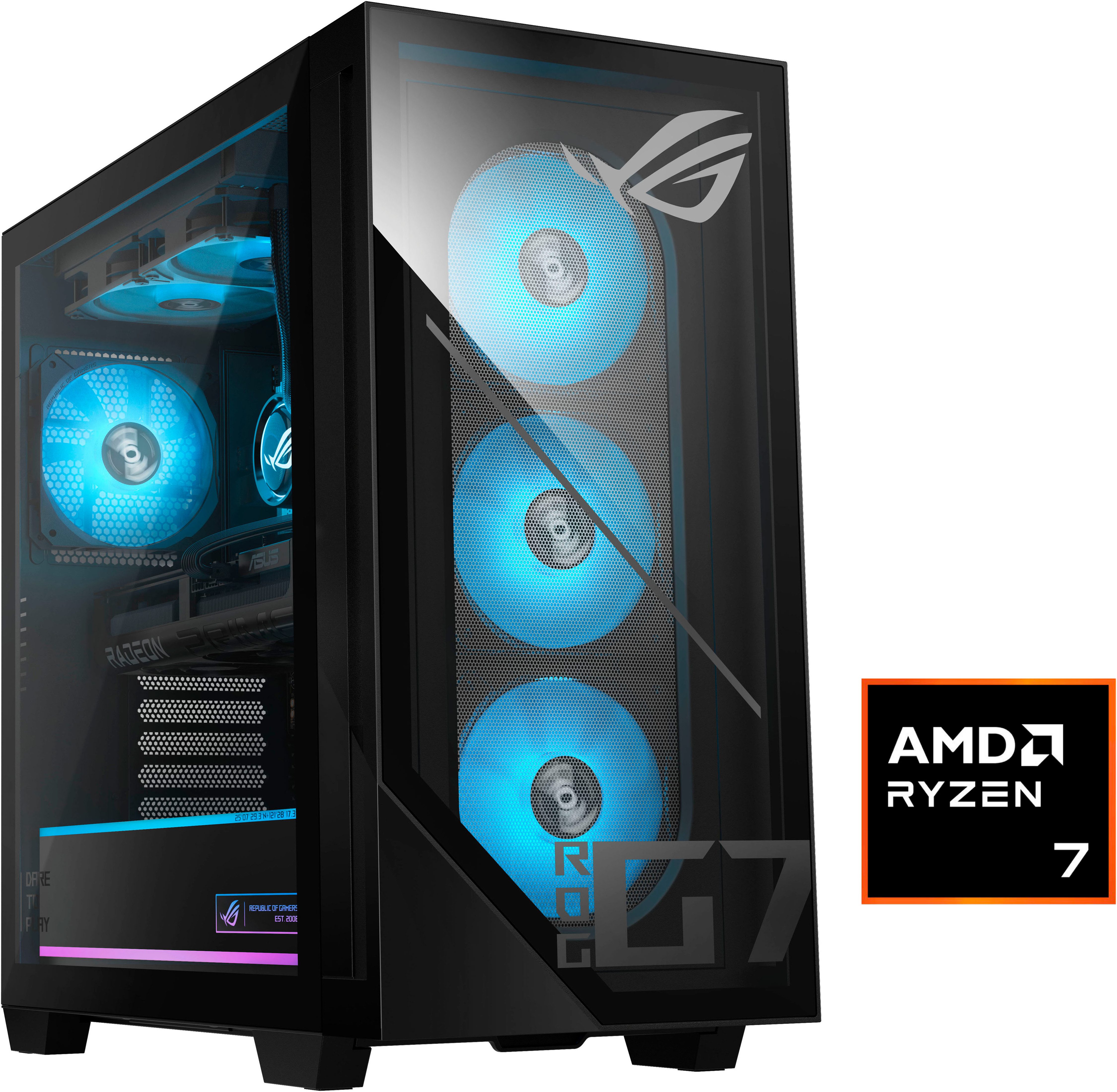 Asus ROG GM700 GM700TZ-R9800X120W Gaming-PC (AMD Ryzen 7 9800X3D, NVIDIA® GeForce RTX™ 5070 PRIME 12GB GDDR7, 32 GB RAM, 2000 GB SSD, Luftkühlung)