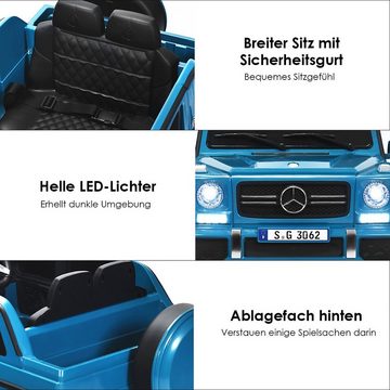 COSTWAY Elektro-Kinderauto Mercedes Benz, mit Musik & LED, 2,5-5,5km/h