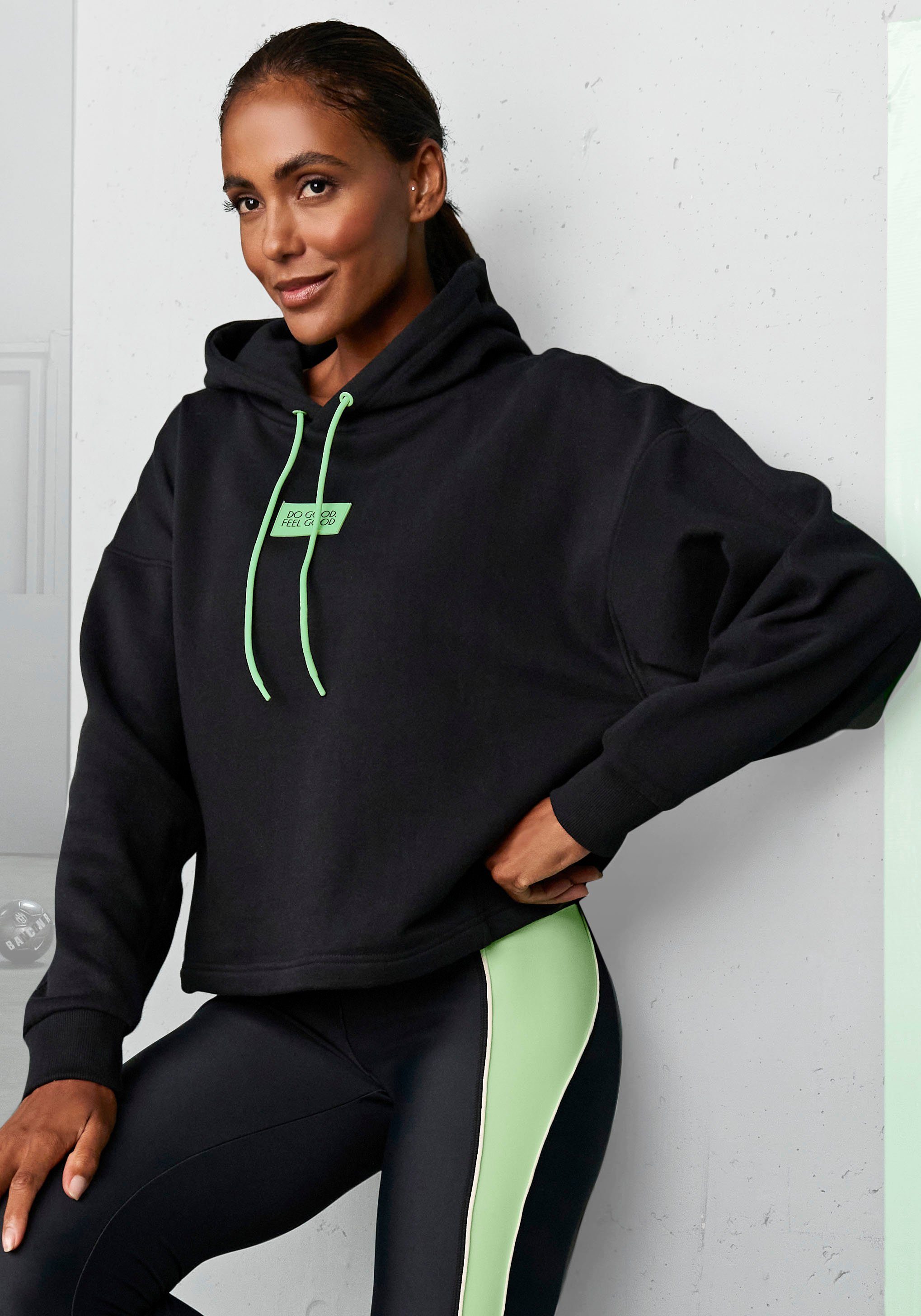 LASCANA ACTIVE Hoodie -Kapuzensweatshirt im Oversized-Look