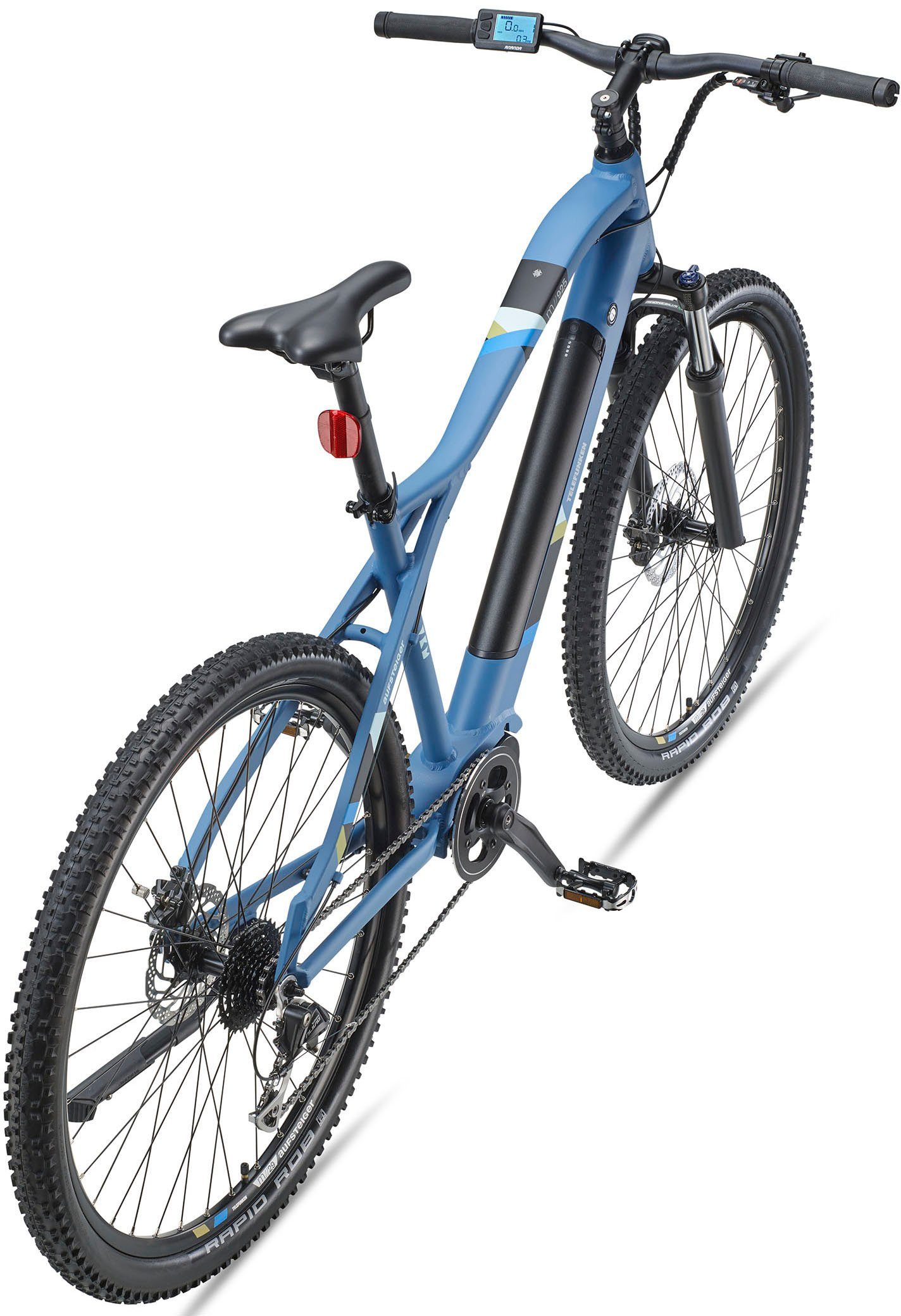 Telefunken E-Bike Aufsteiger M925, Kettenschaltung, 504 Wh Mittelmotor, Akku Gang Acera 8 Shimano Schaltwerk