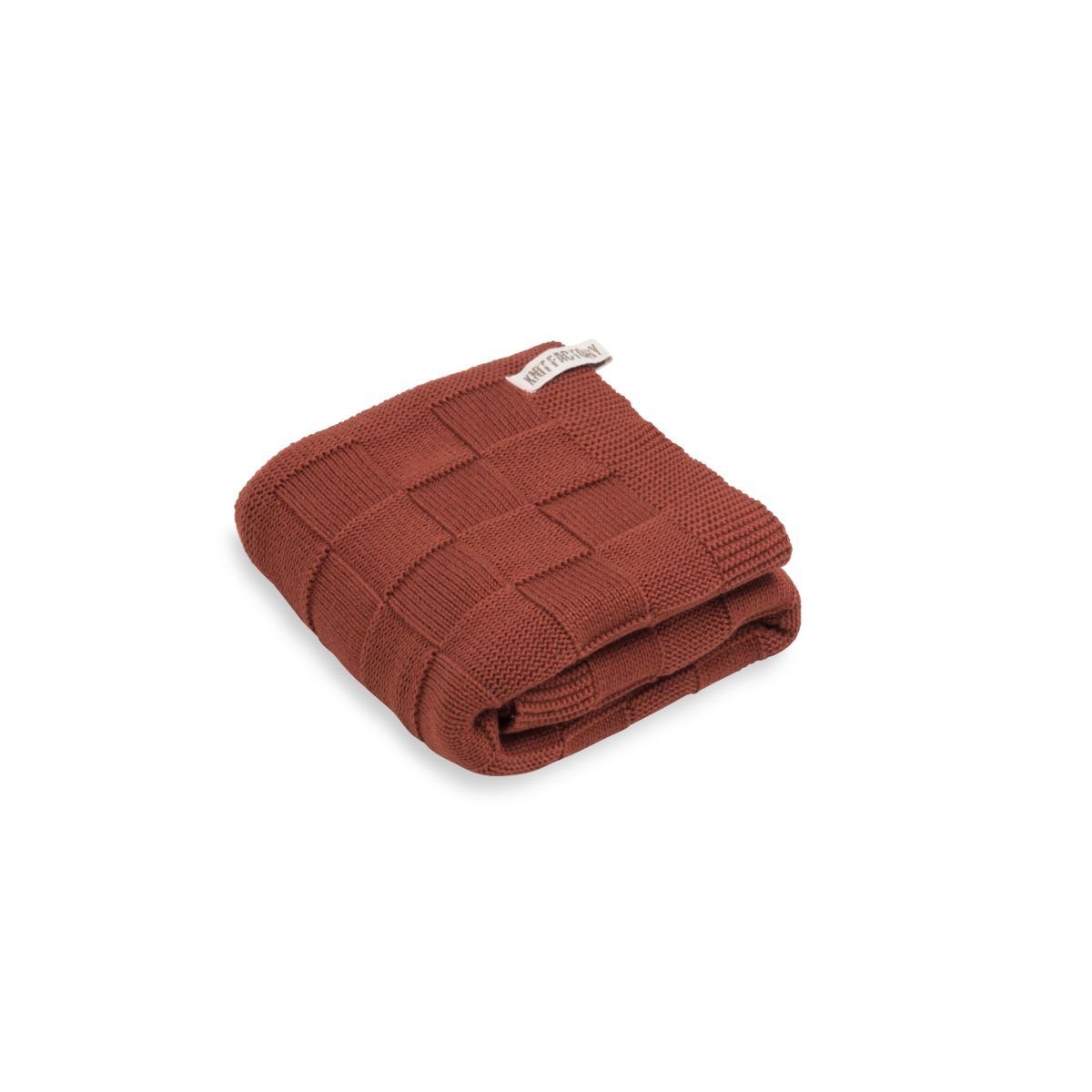Rot, Factory Baumwolle (1-St) Handtuch cm Ivy Knit Tücher 50x100