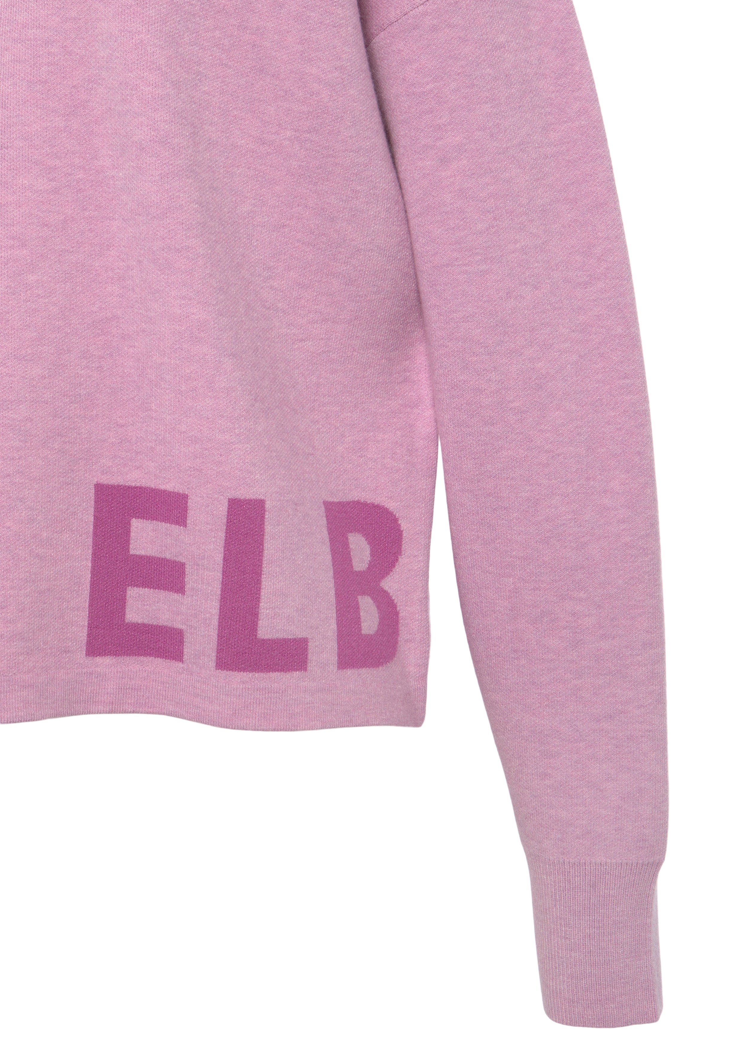 Elbsand Strickpullover aus hochwertigem Strick mit eingestricktem Logo, Loungewear