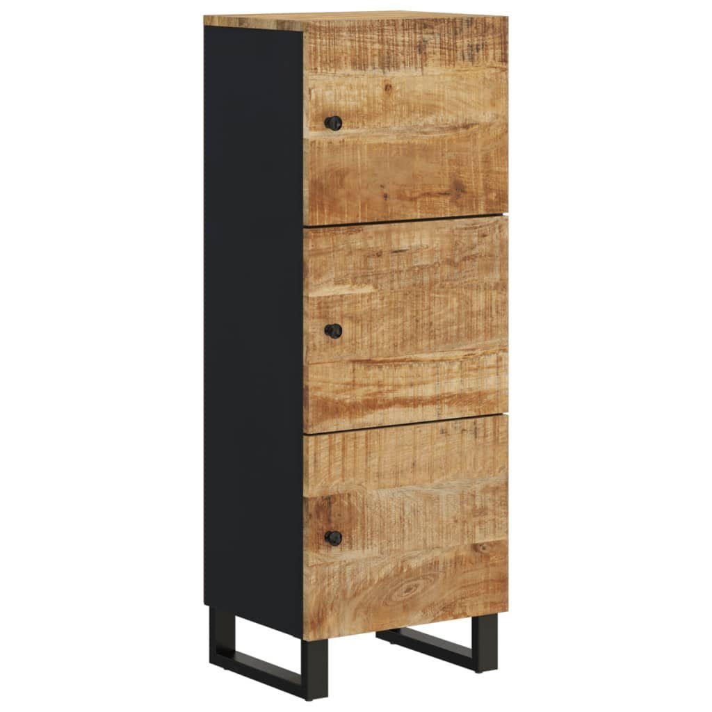 vidaXL Highboard Highboard mit 3 Türen 40x33x110 cm Massivholz & Eisen (1 St)