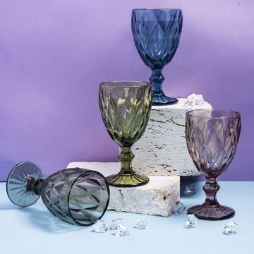 Villa d'Este Weinglas Reinassance, Glas, Gläser-Set, 4-teilig, Inhalt 300 ml