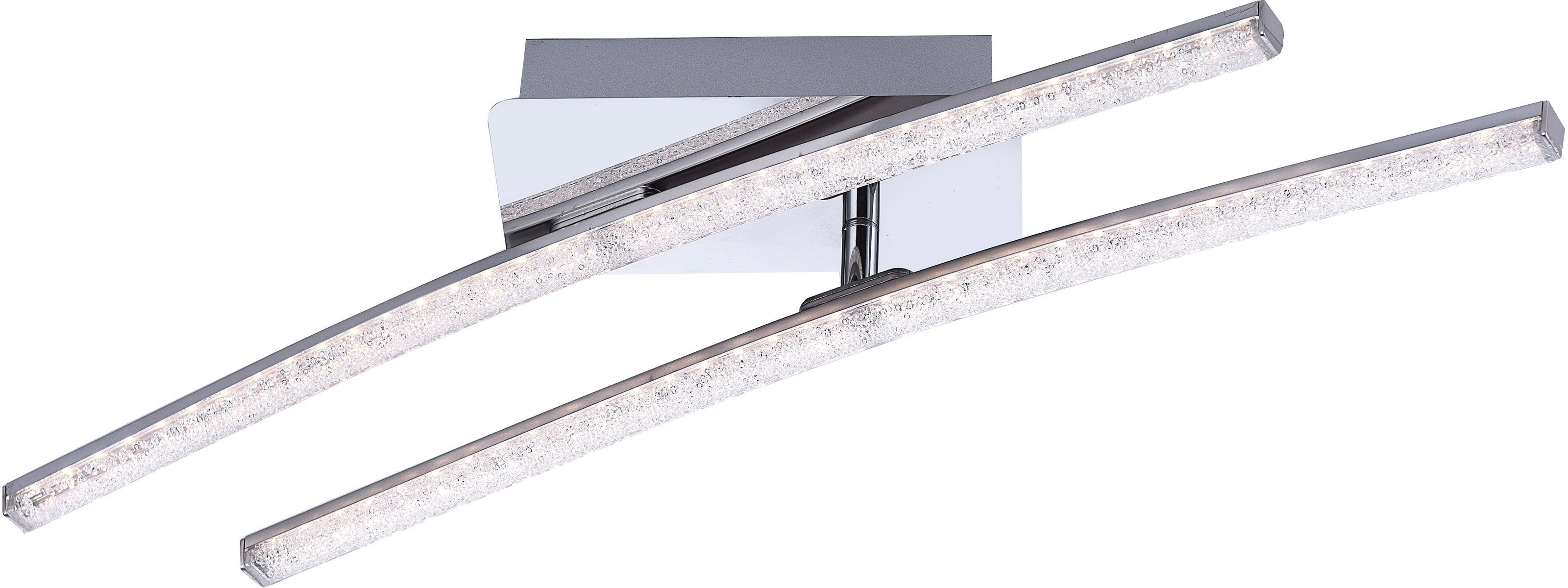 JUST LIGHT LED Deckenleuchte SIMON, LED fest integriert, Warmweiß, LED Deckenlampe