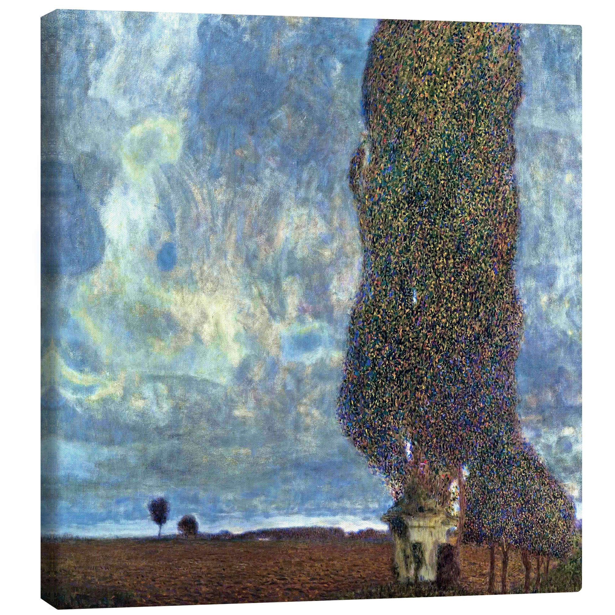 Posterlounge Wandbild Die Große Pappel II, Gustav Klimt, erhältlich als Poster, Leinwandbild, Wandsticker oder Acrylglasbild