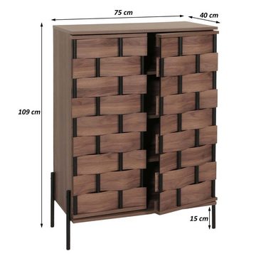 MCW Kommode MCW-M44, 3D-Flecht-Design