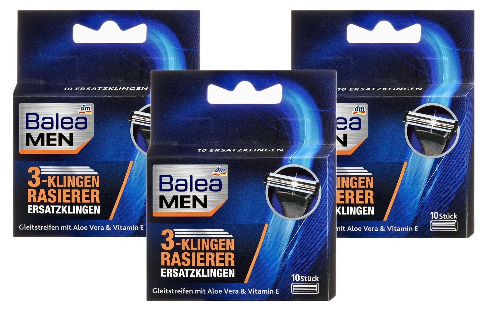dm-drogerie markt GmbH & Co. KG Rasierklingen 3-Klingen Rasierer - Balea, 3-tlg., Ersatzklingen, Balea