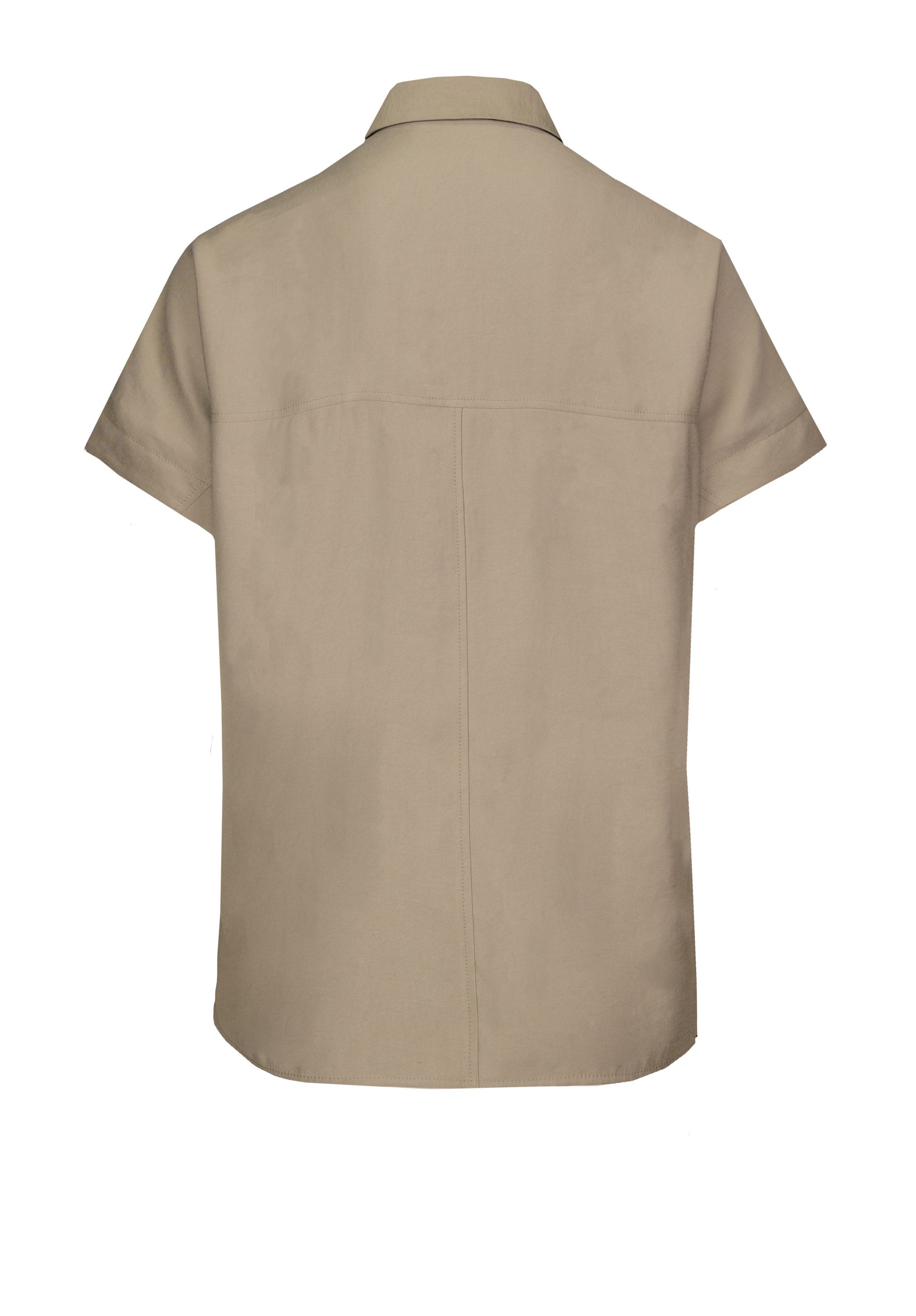 bianca Hemdbluse SABEA in angesagter Trendfarbe und Oversized-Passform