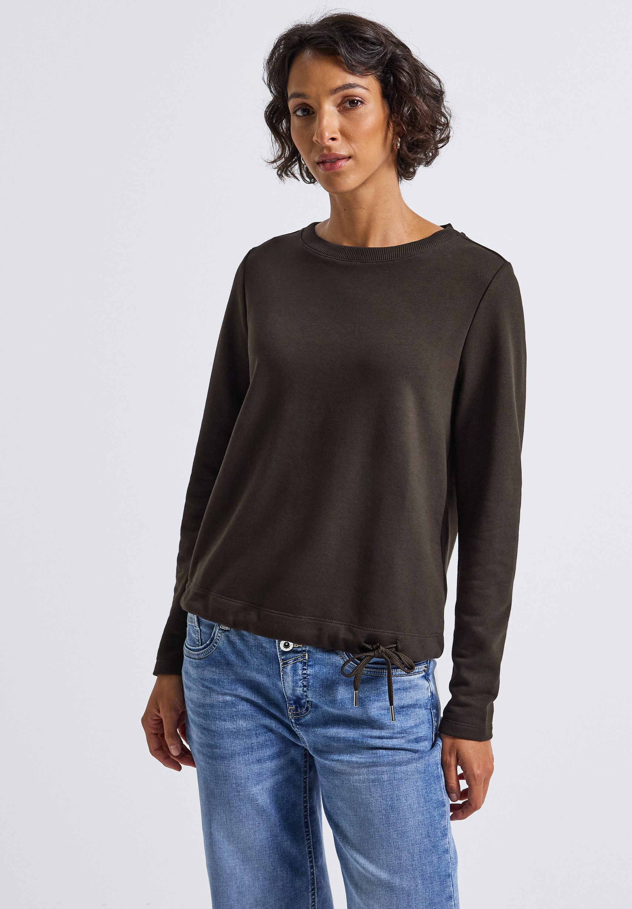 STREET ONE Sweatshirt mit Tunnelzug am günstig online kaufen