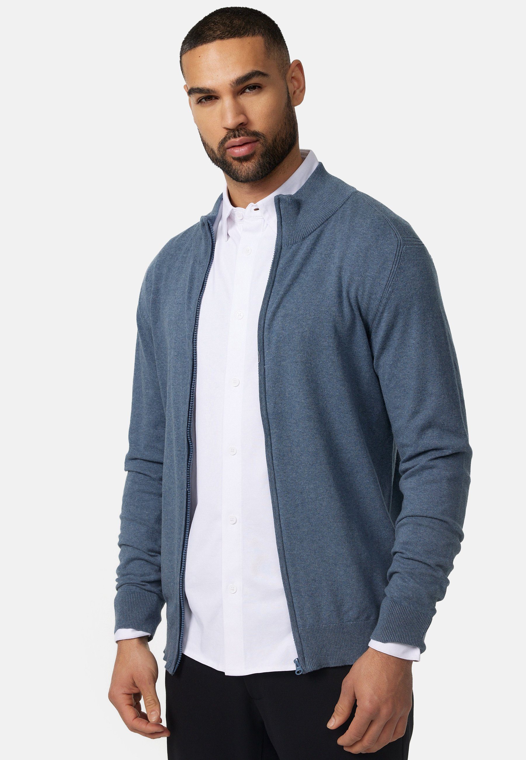 Indicode Strickjacke Herren Lau Herrenstrickjacke günstig online kaufen
