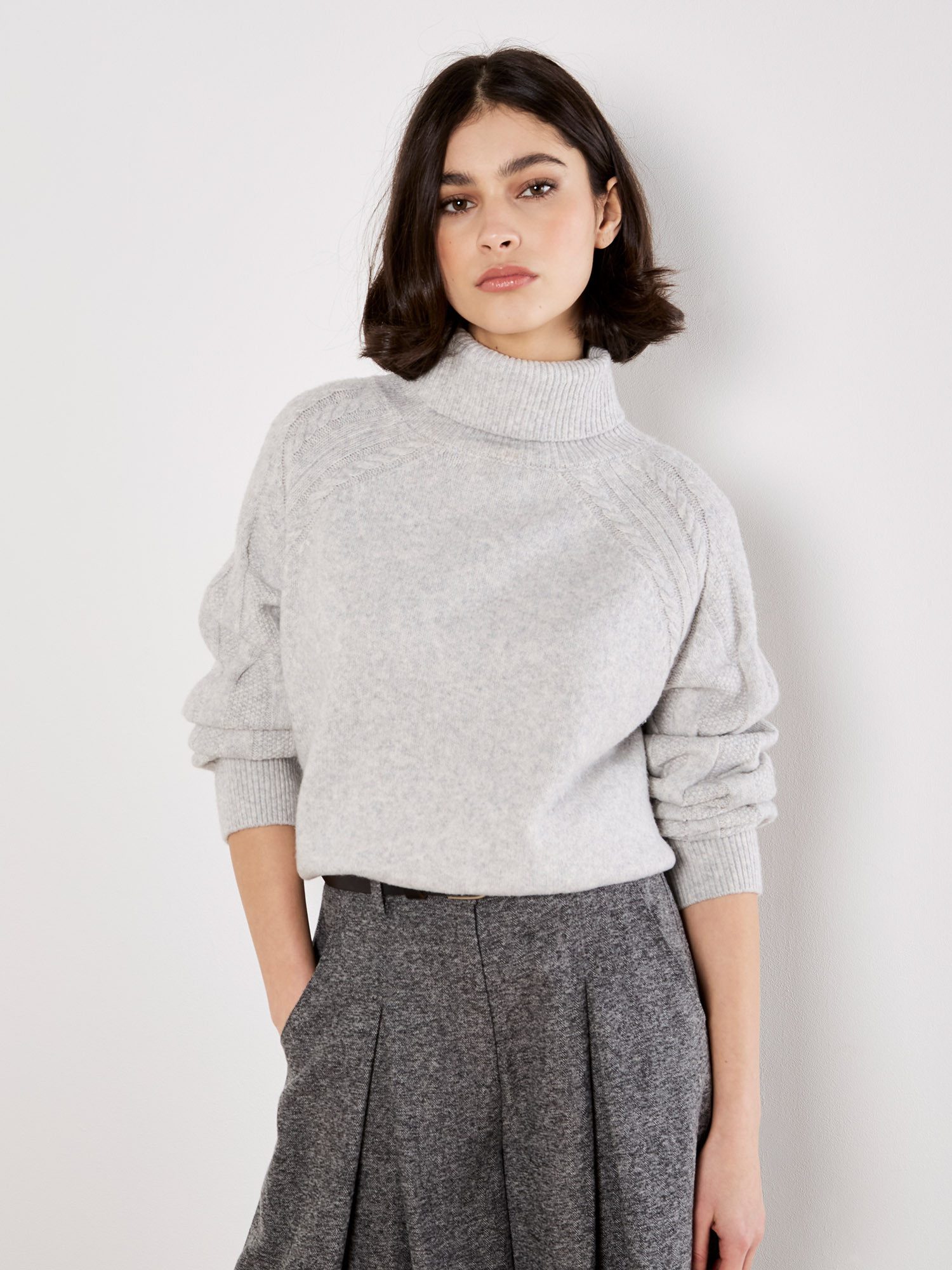 Rollkragenpullover Strickpullover