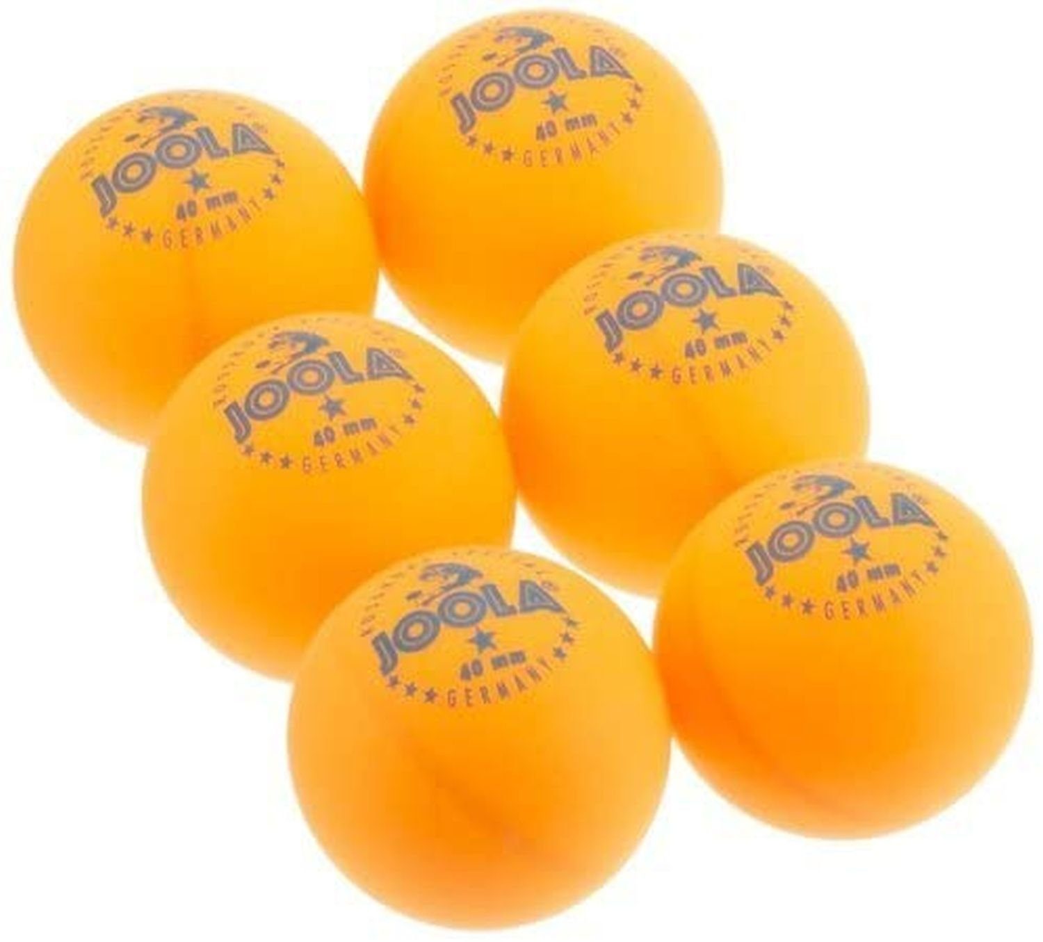 Bälle Tischtennisball Rossi Joola 6 Balls orange, Tischtennis 1* Tischtennisball Stück 40+ Ball