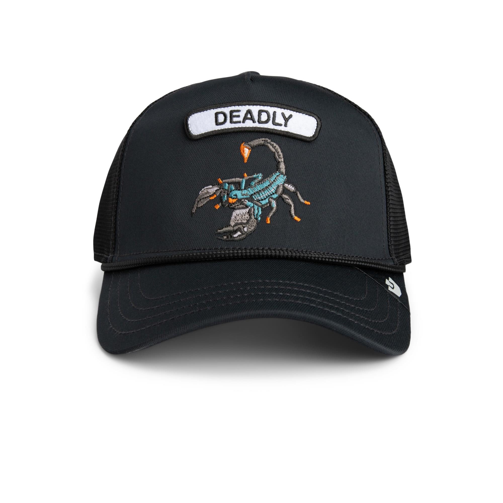 GOORIN Bros. Trucker Cap Goorin Bros. GB2 Deadly Scorp Trucker Cap Rocker Top black (Basecap, Meshcap, Trucker Kappe)