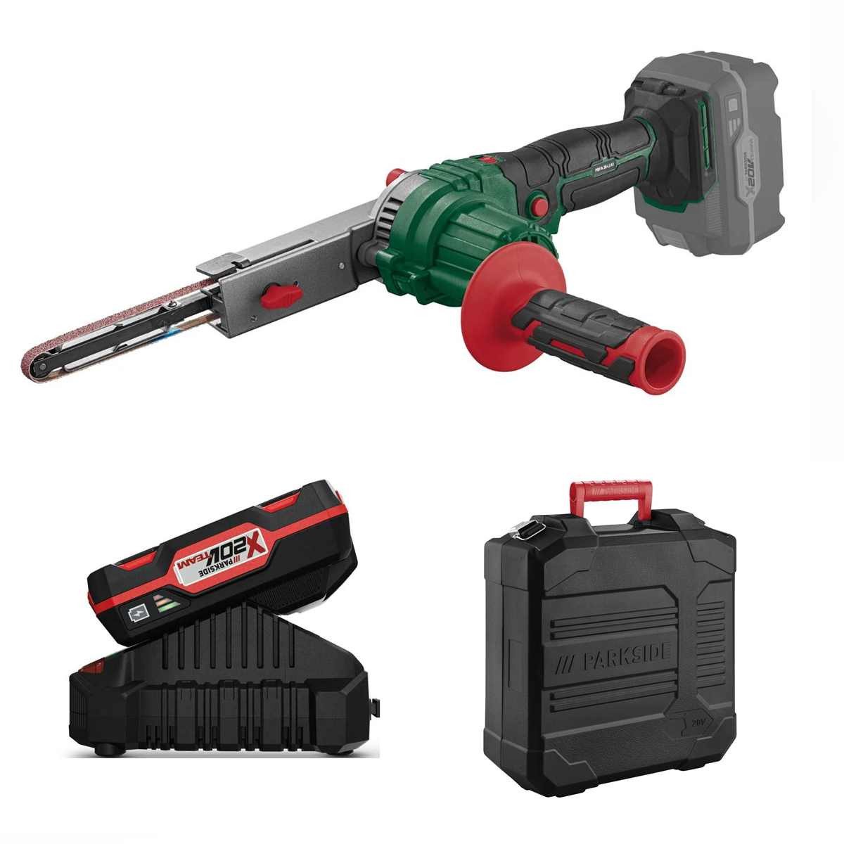 Parkside Akku-Bandfeile 20 V Akku-Bandfeile PBFA 20-Limit Akku 2.0 Ah / Ladegerät