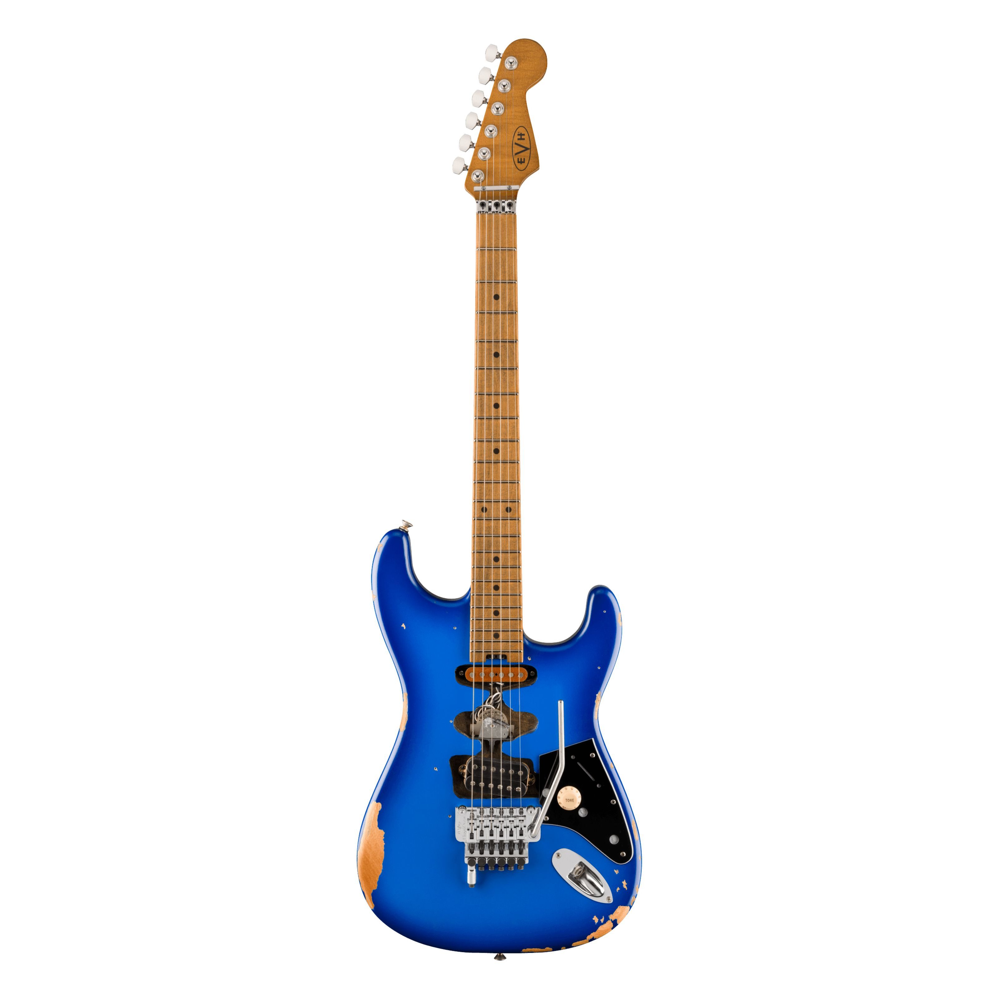 EVH E-Gitarre, E-Gitarren, ST-Modelle, Frankenstein Relic MN Blueburst - E-Gitarre