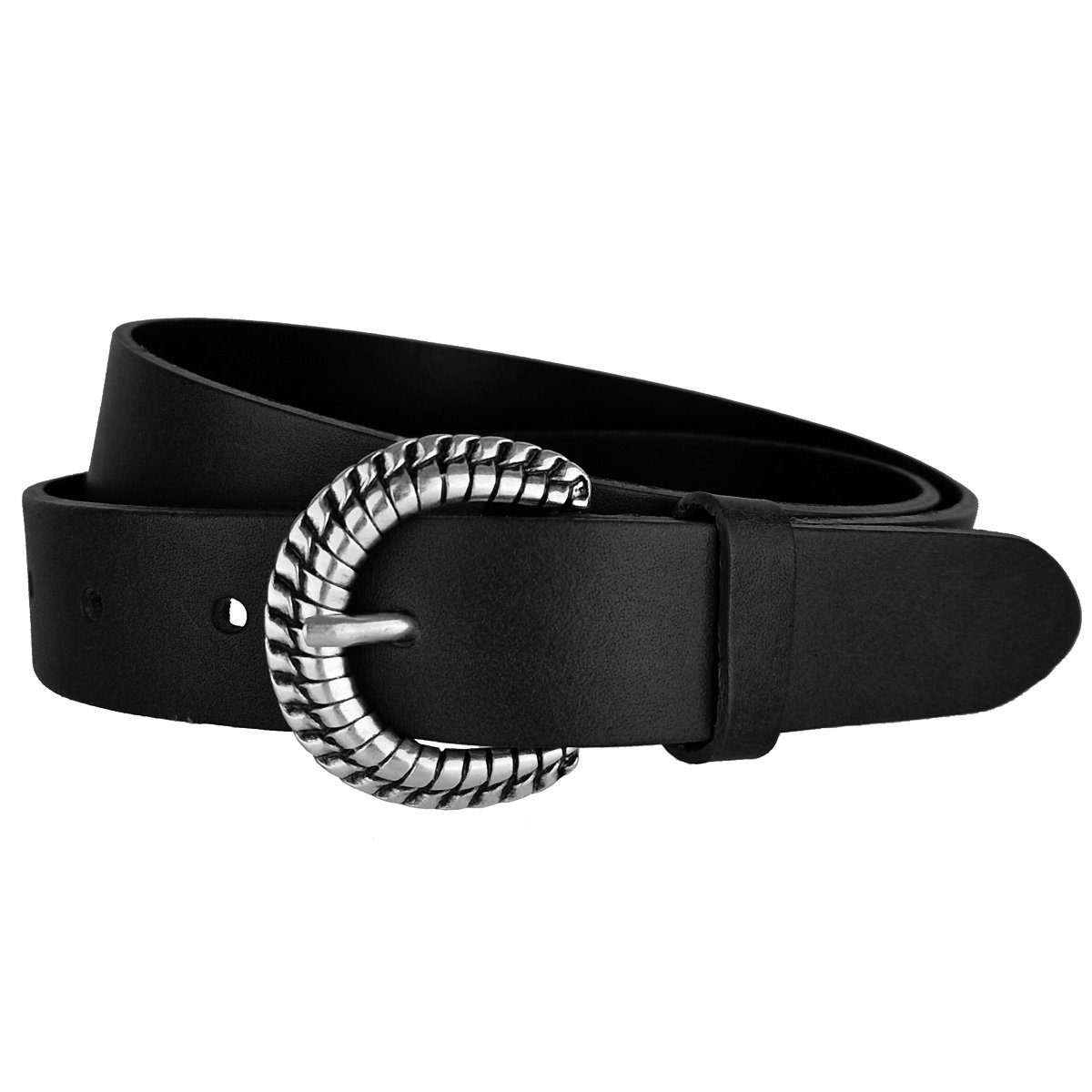 s.Oliver Ledergürtel Damen Gürtel Belt Frauen Ledergürtel schwarz 2120609-9999