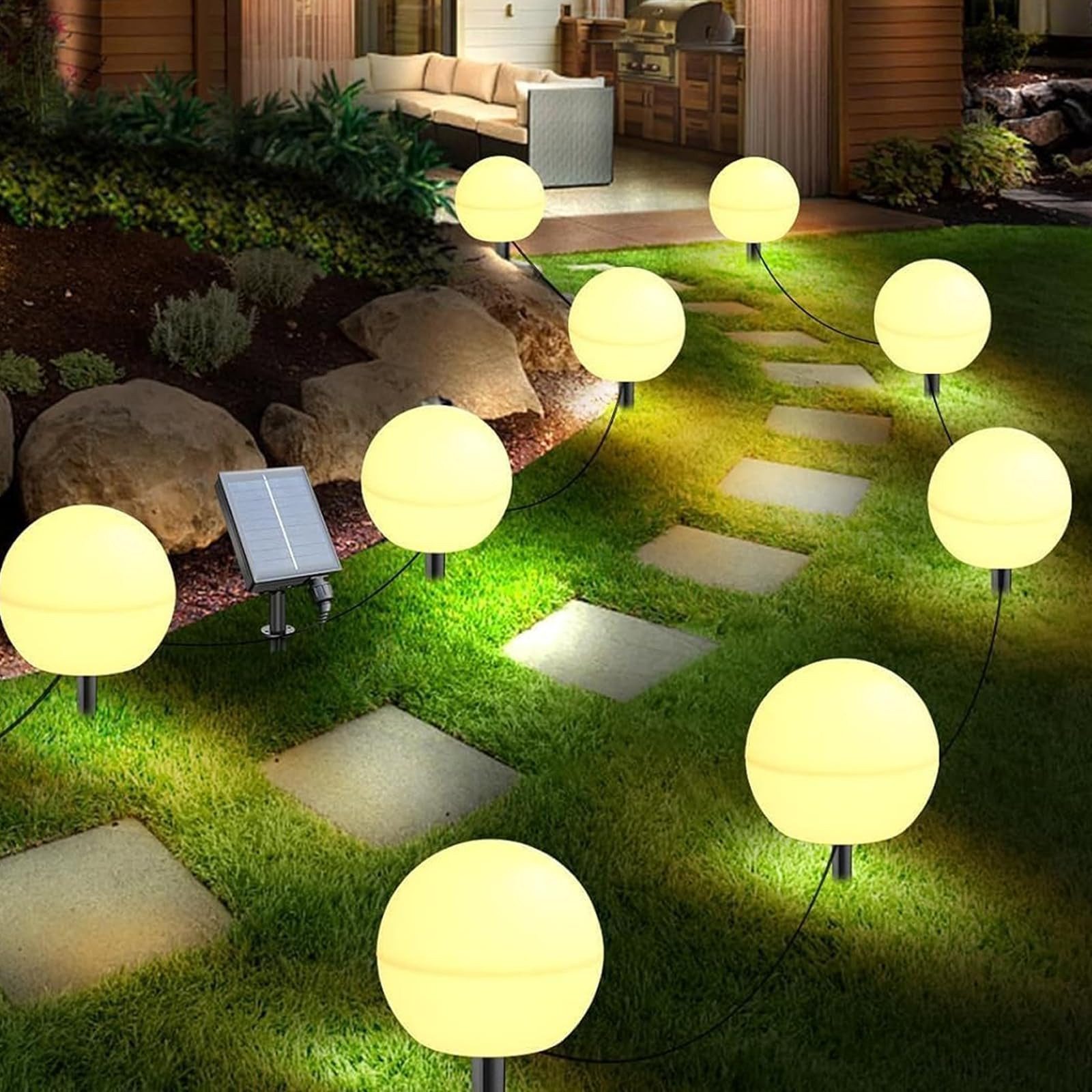 BlingBin Gartenleuchte wasserdicht Solarlampen für Garten günstig online kaufen