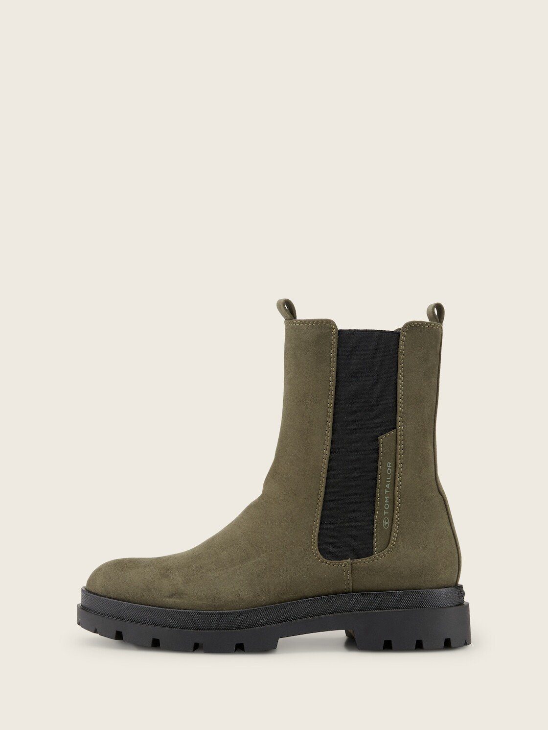 TOM TAILOR khaki Ungefütterte Stiefeletten Winterstiefel