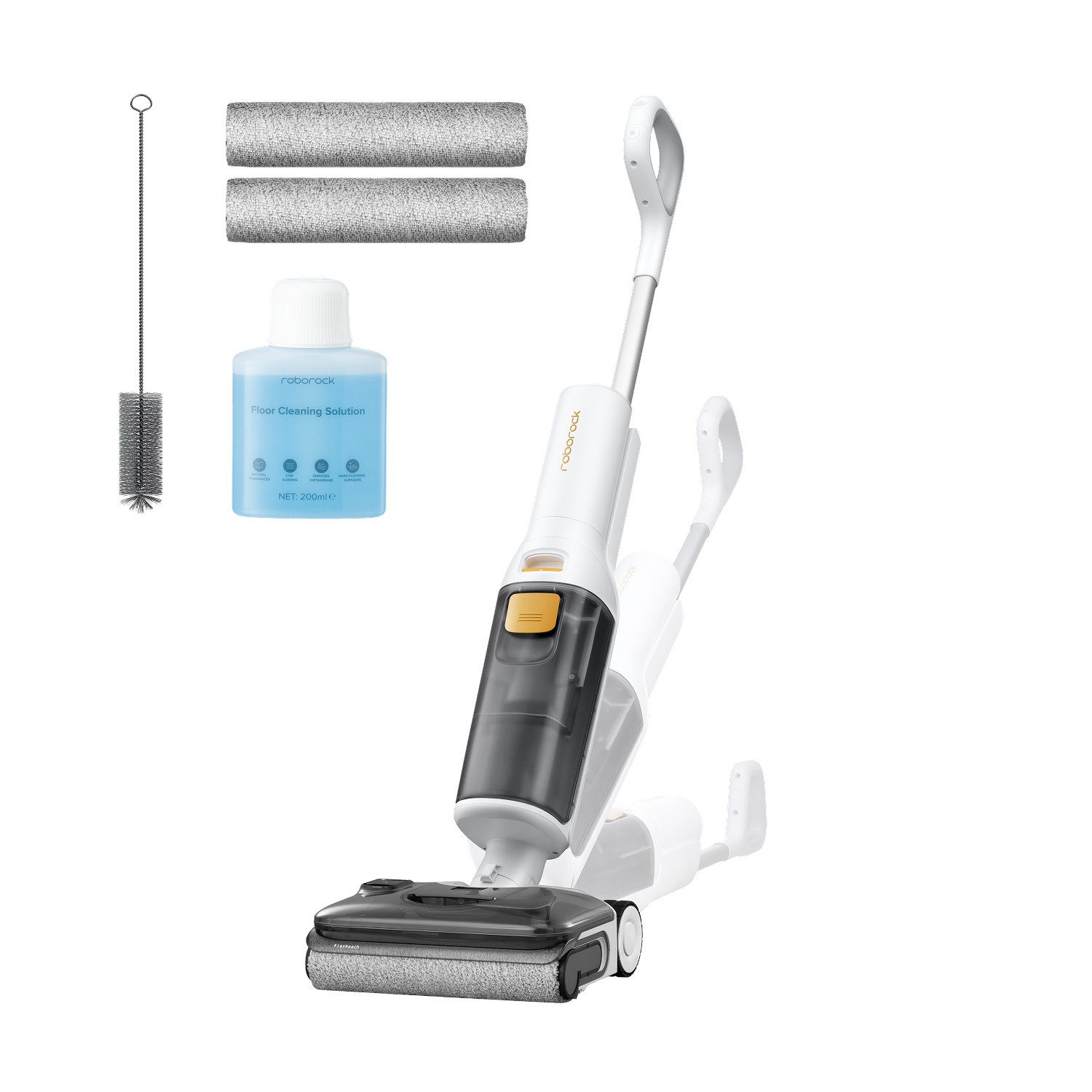 Roborock Nass-Trocken-Akkusauger roborock F25 GT Series, 180°-Flachmodus,Hochtemperatur-Selbstreinigung und Trocknung