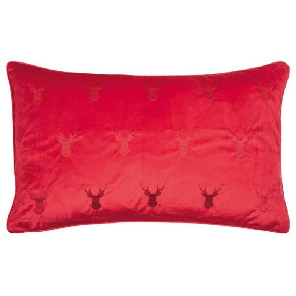 PAD Kissenhülle Kissenhülle Elk Hirschkopf Rot günstig online kaufen