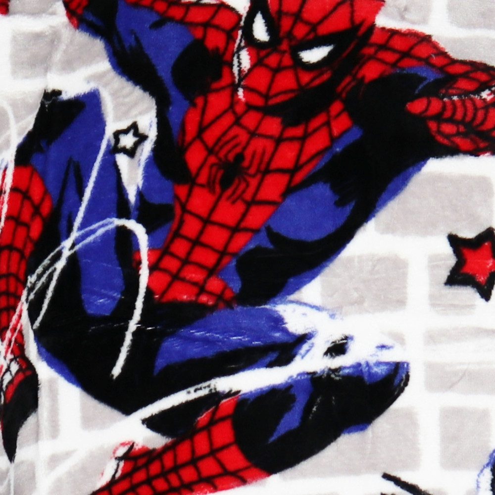 MARVEL Sweatponcho Marvel Spiderman Kuschelponcho Kuscheldecke mit Ärmeln Kapuze XS-L Bauchtasche