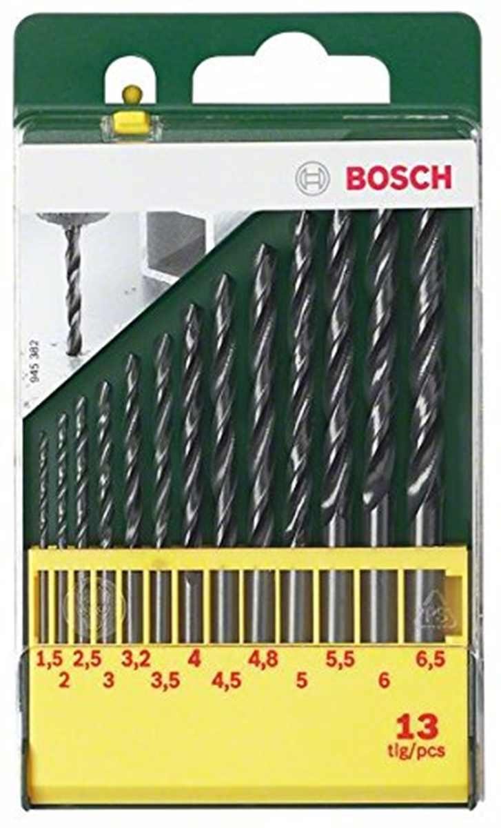 BOSCH Bohrer- und Bitset HSS-R mm 13tlg.Metallbohrer-Set 2607019441 1,5-6,5 Bosch rollgewalzt