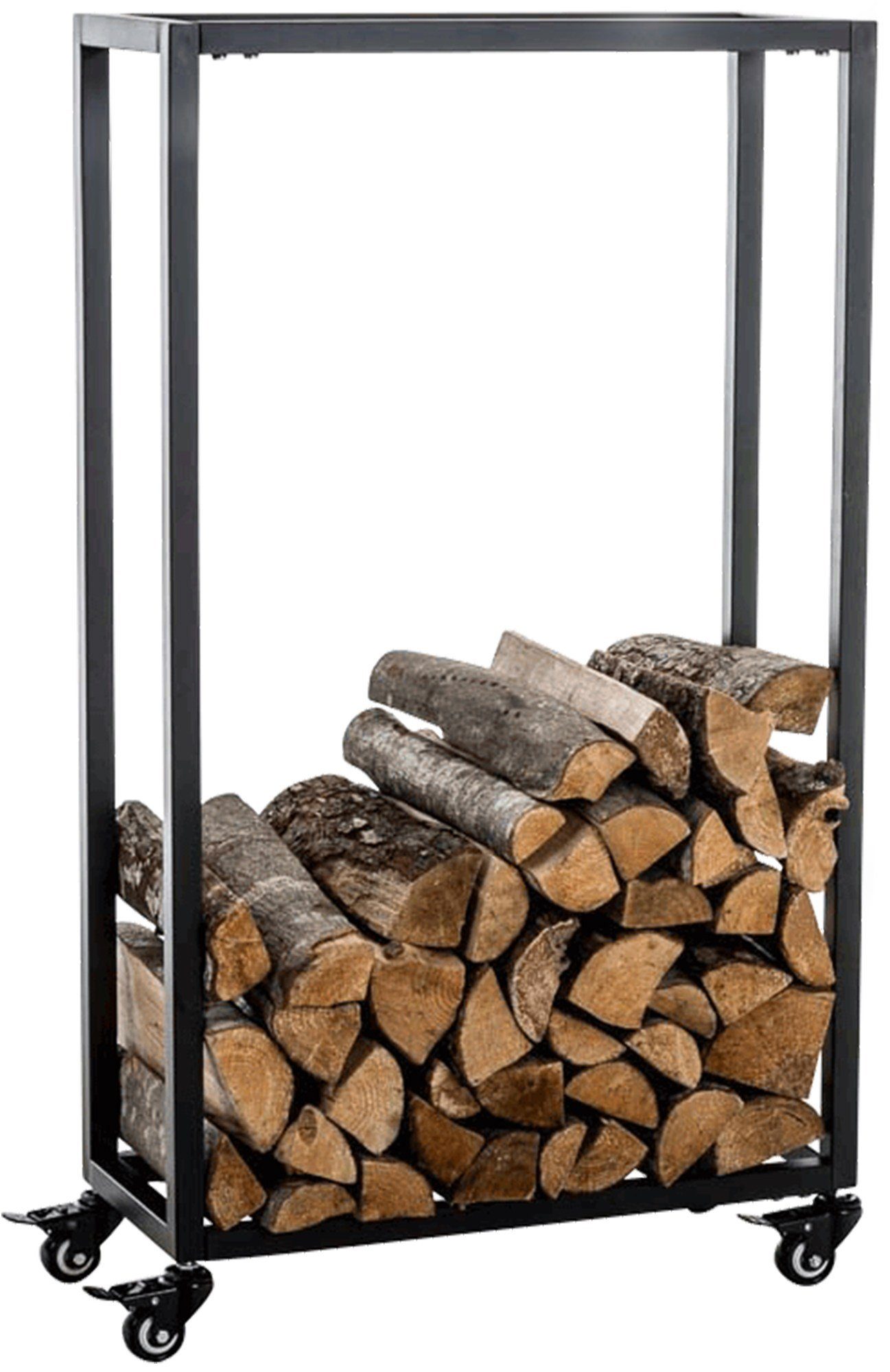 CLP Kaminholzregal Hetta, BxTxH:40x25x100 cm, Edelstahl günstig online kaufen