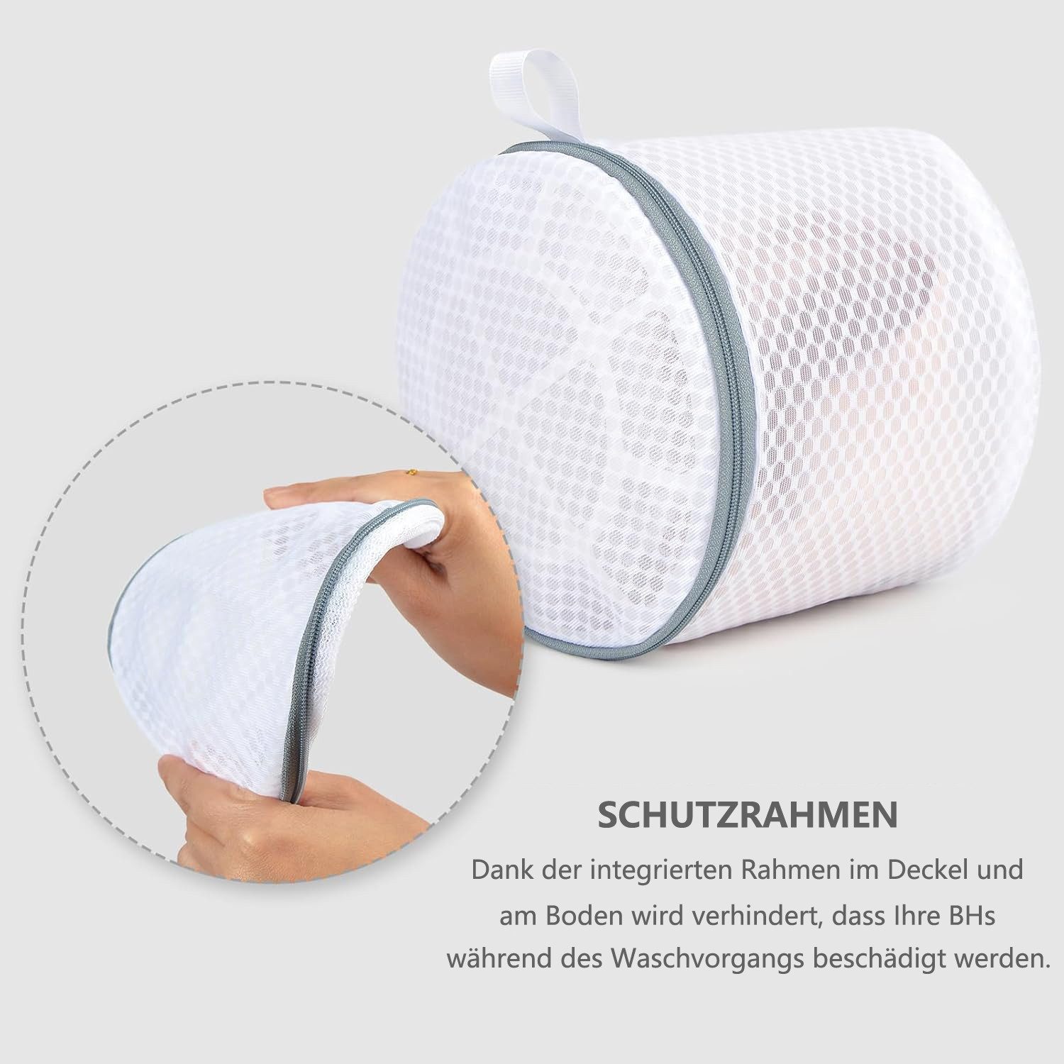 Agger Wäschesäckchen 2er-Set BH-Waschbeutel – Wäschenetze aus Waben-Mesh,(2-St), für Feinwäsche, Dessous, Intimwäsche und Unterwäsche