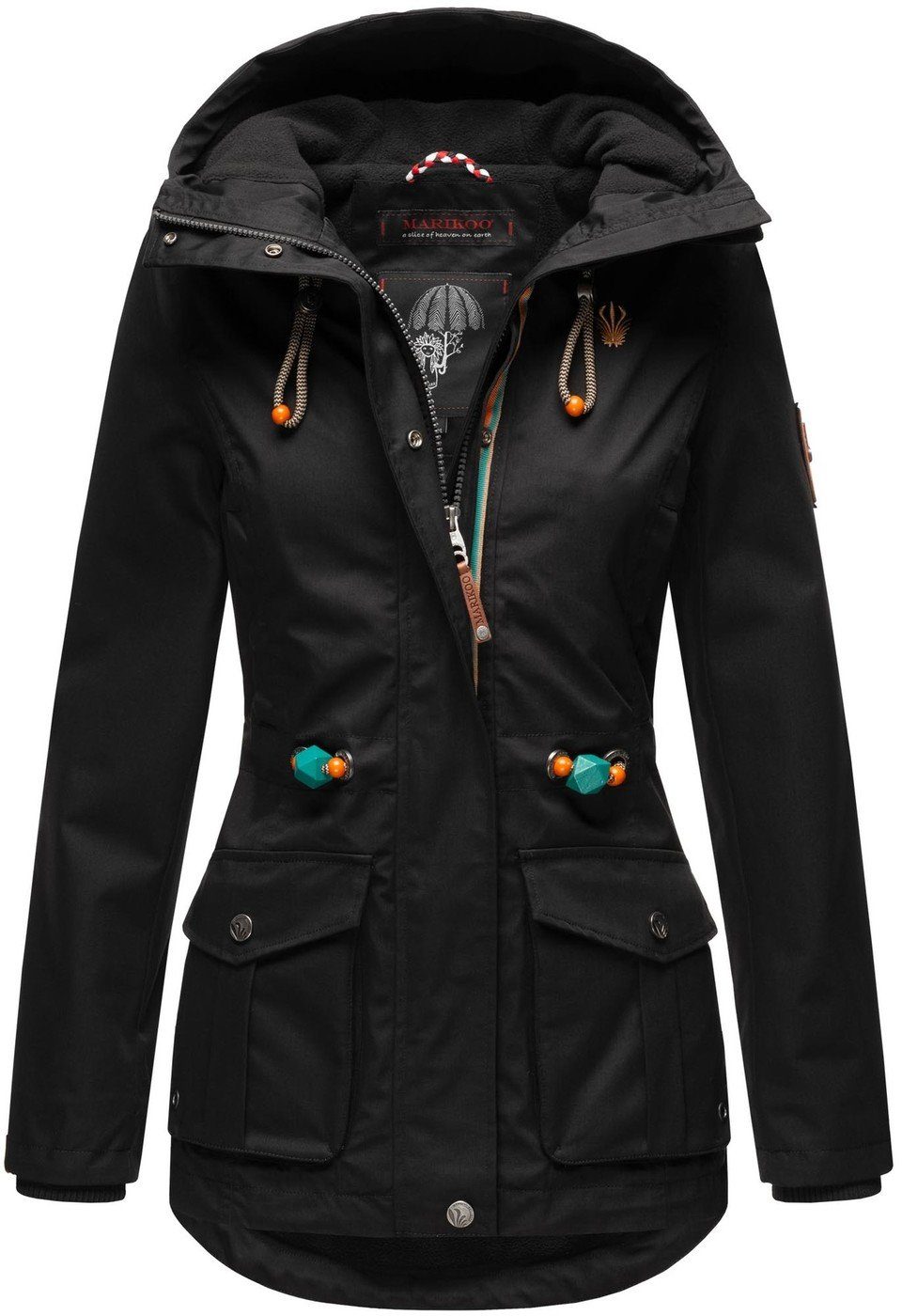 Marikoo Outdoorjacke Marikoo Babetaa Damen Jacke B861 aus wasserabweisendem Obermaterial