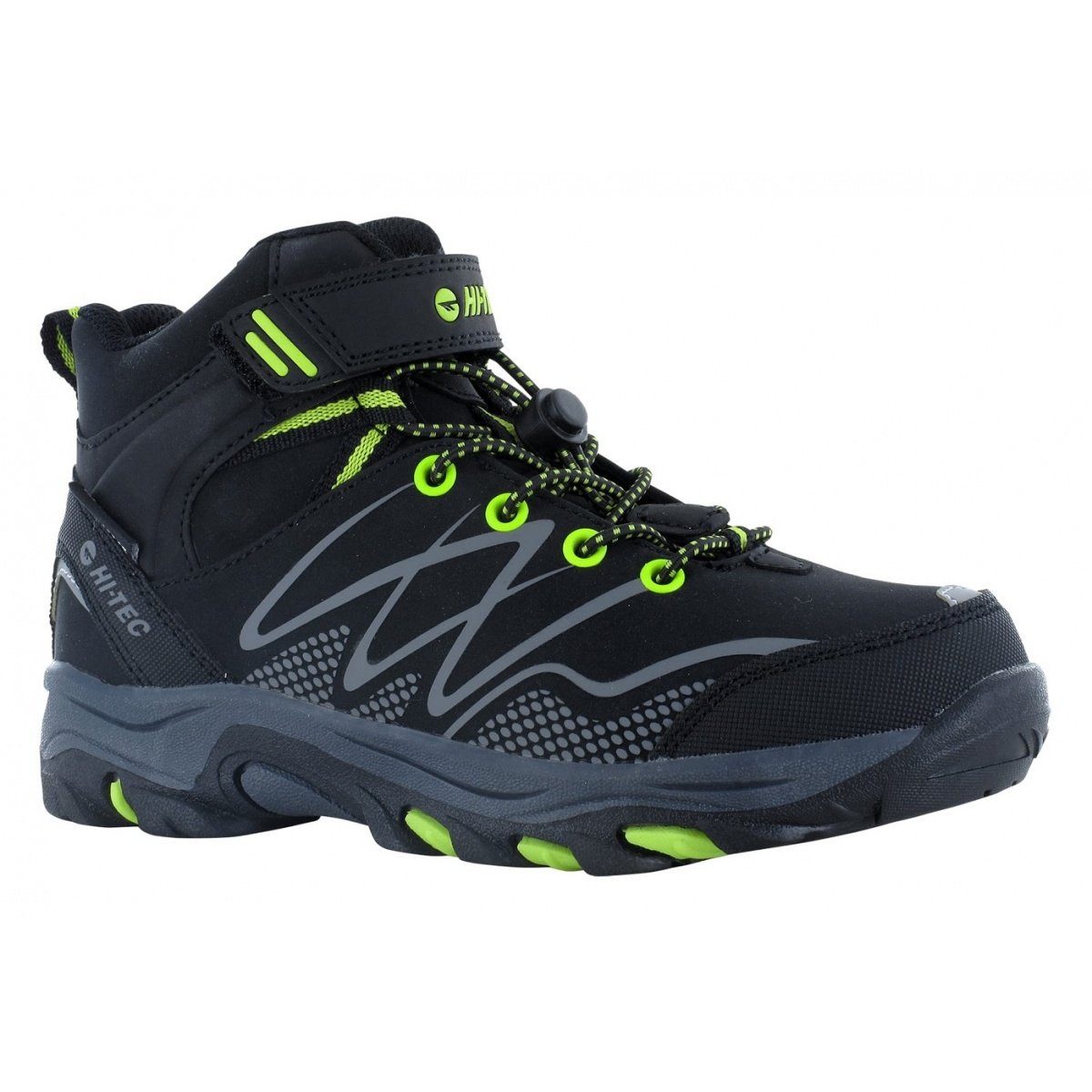 Hi-Tec Blackout Mid WP (waterproof/wasserdicht) schwarz/lime günstig online kaufen
