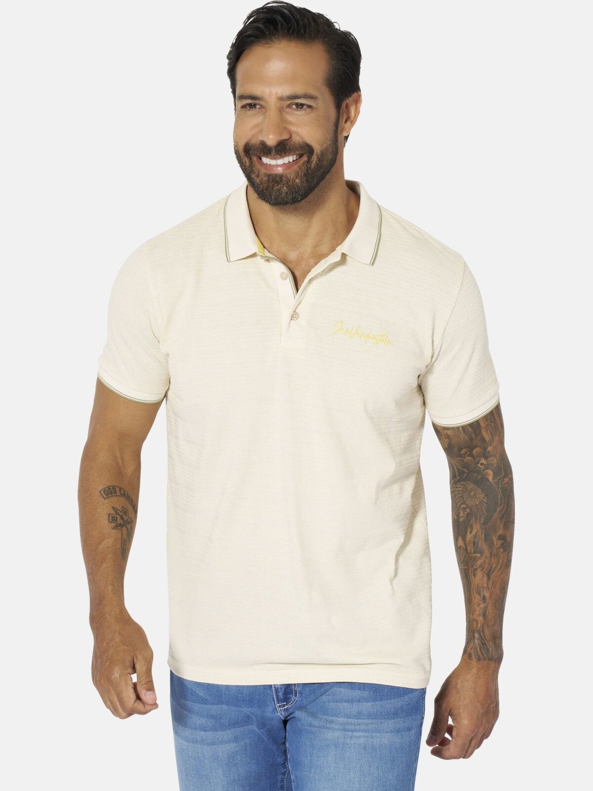 Jan Vanderstorm Poloshirt WERNHARD mit sportlichen Kragen günstig online kaufen