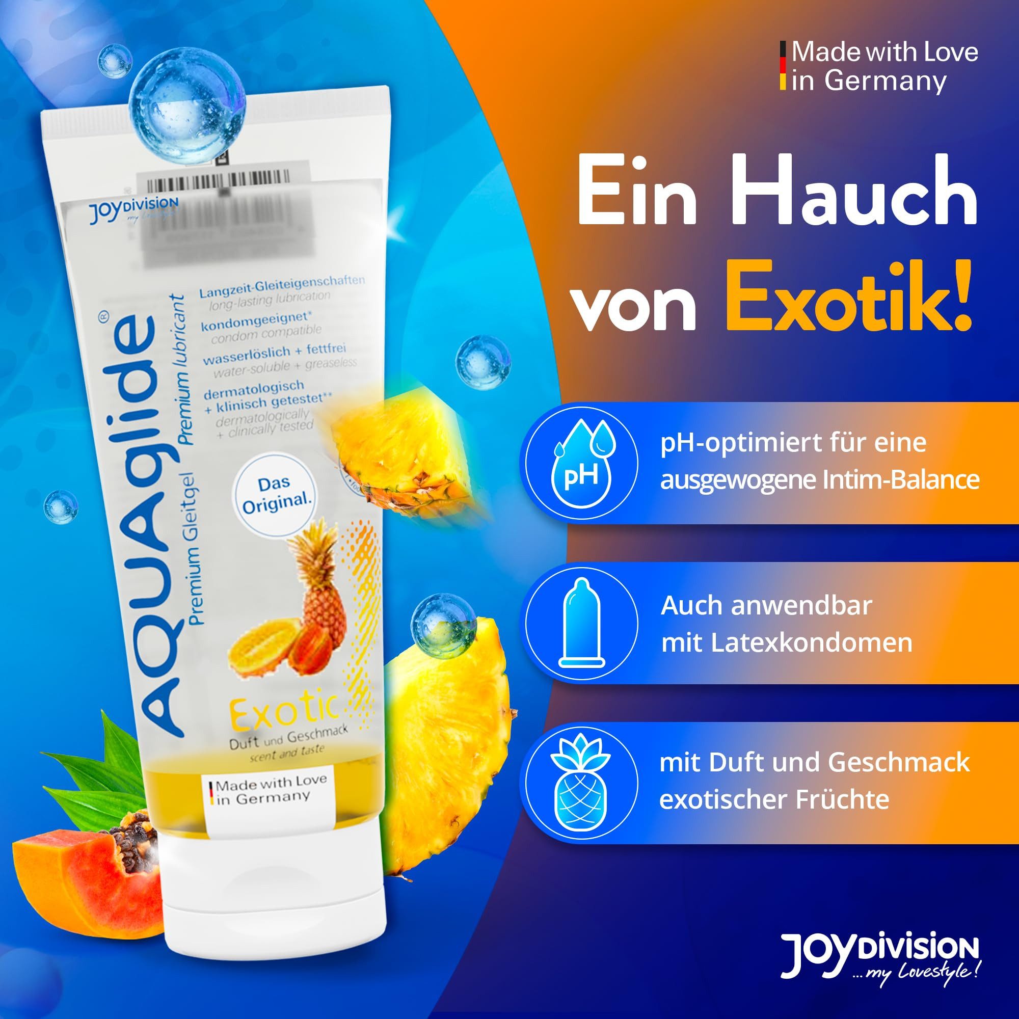 JOYDIVISION Gleitgel JOYDIVISION AQUAglide Exotic, Packung, 1-tlg.